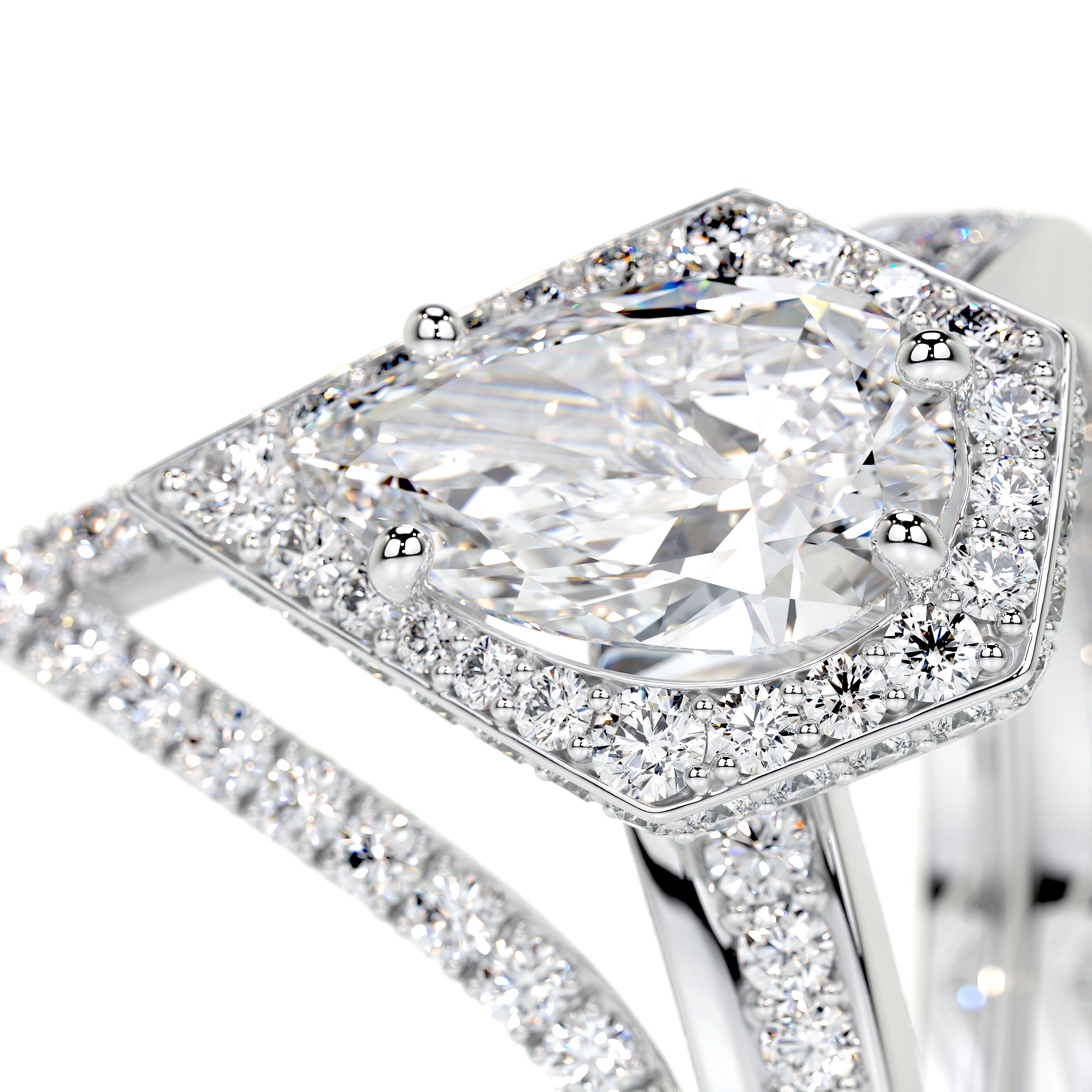 Kendall Lab Grown Diamond Bridal Set   (2.5 Carat) -Platinum