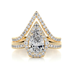Kendall Diamond Bridal Set -18K Yellow Gold