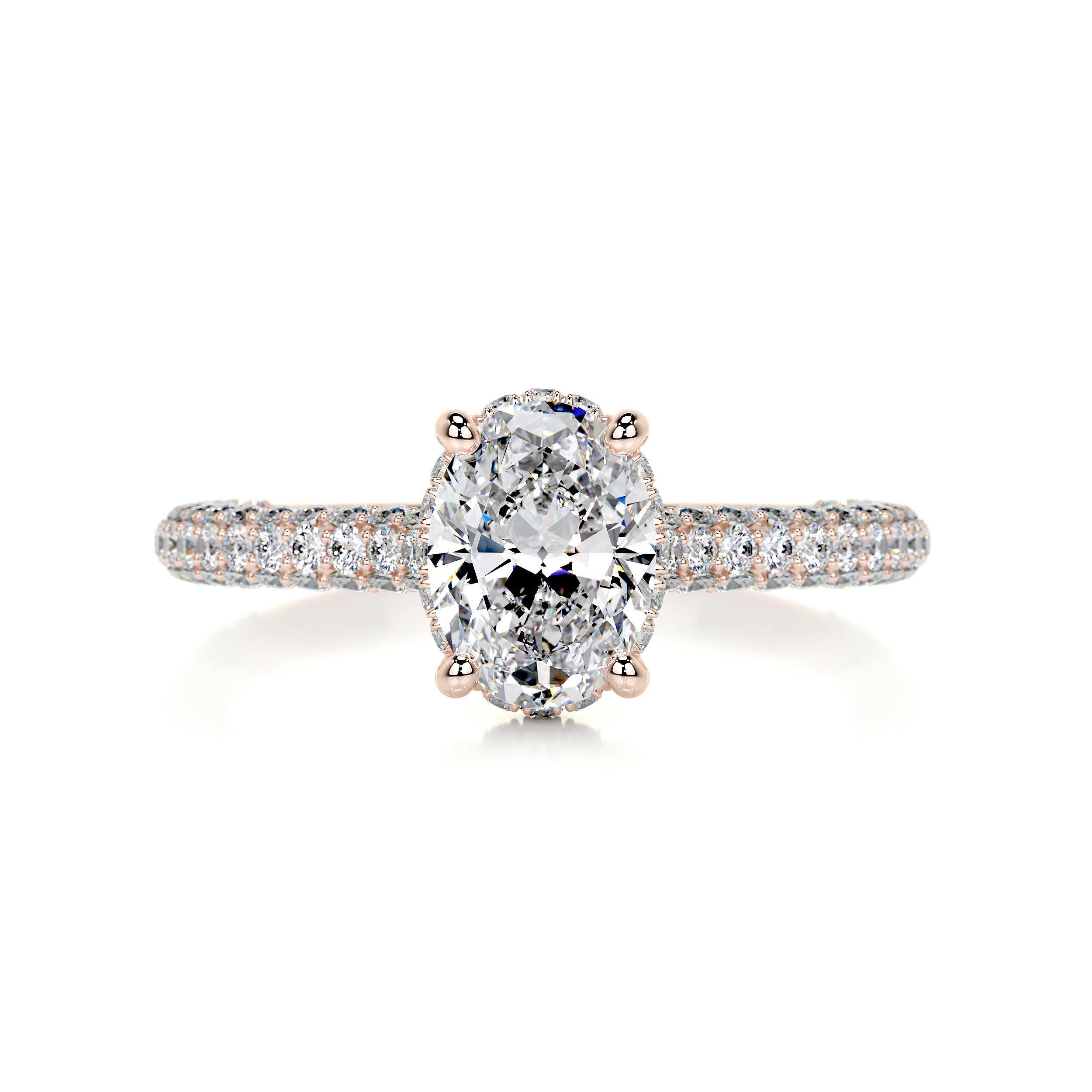 Rebecca Diamond Engagement Ring -14K Rose Gold