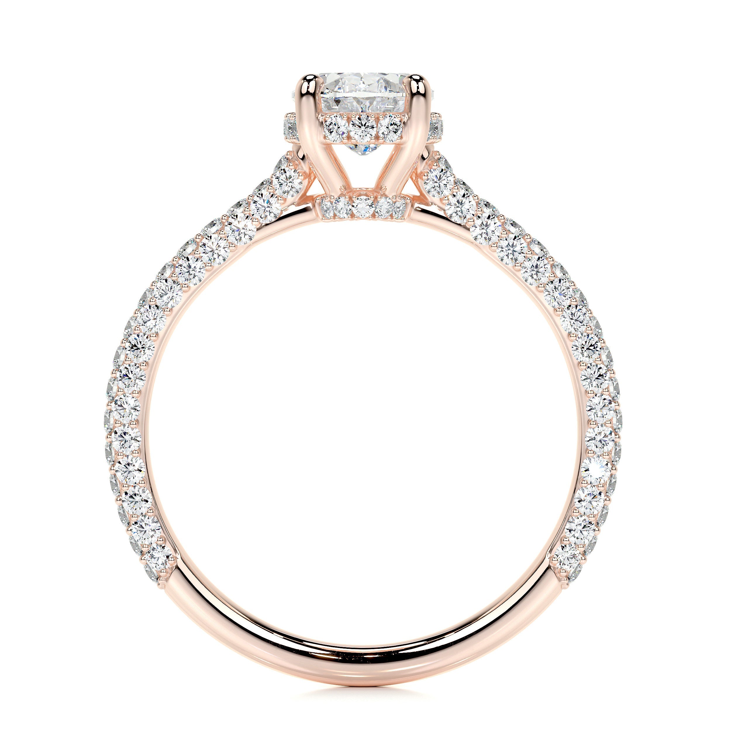 Rebecca Lab Grown Diamond Ring   (1.8 Carat) -14K Rose Gold