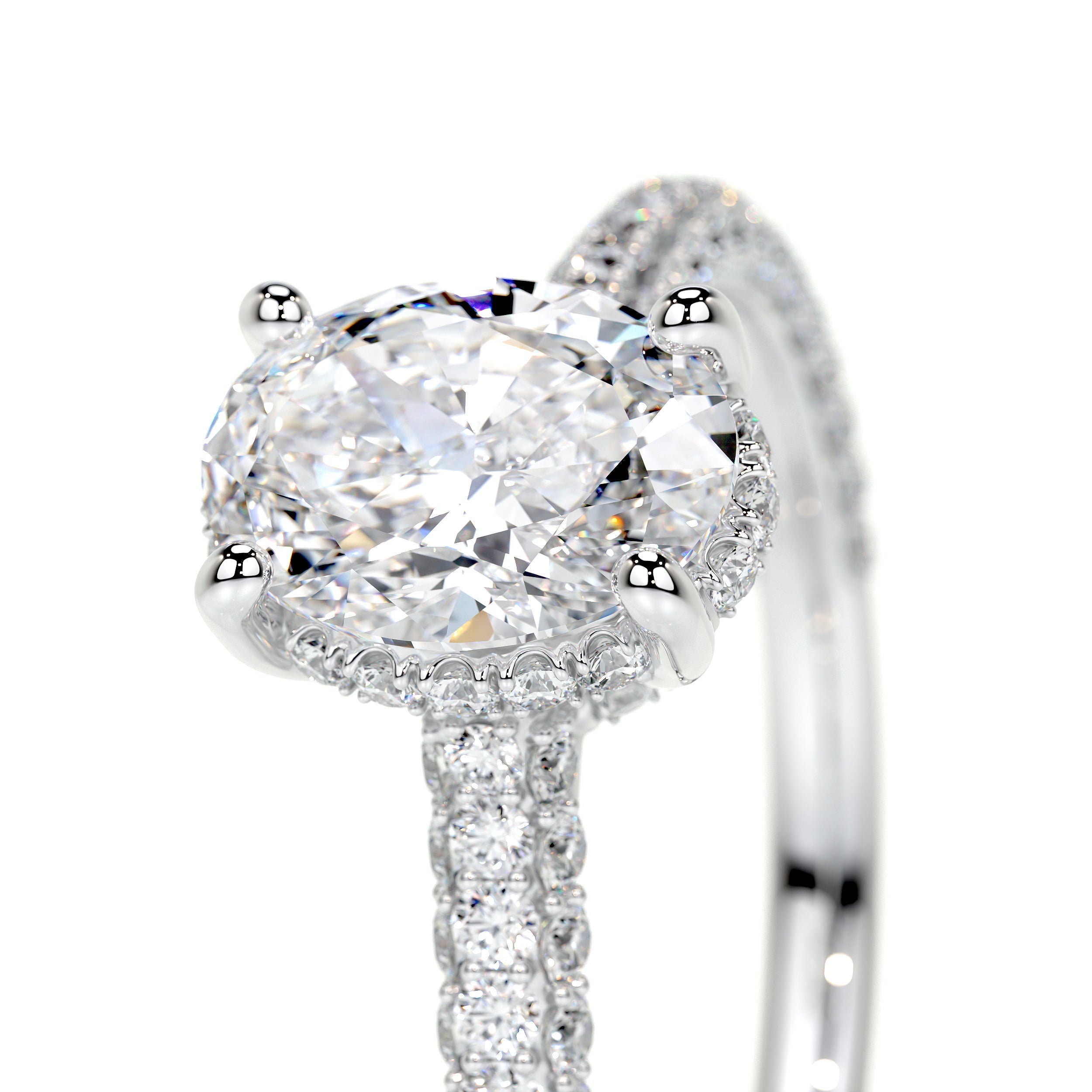 Rebecca Lab Grown Diamond Ring   (1.8 Carat) -14K White Gold