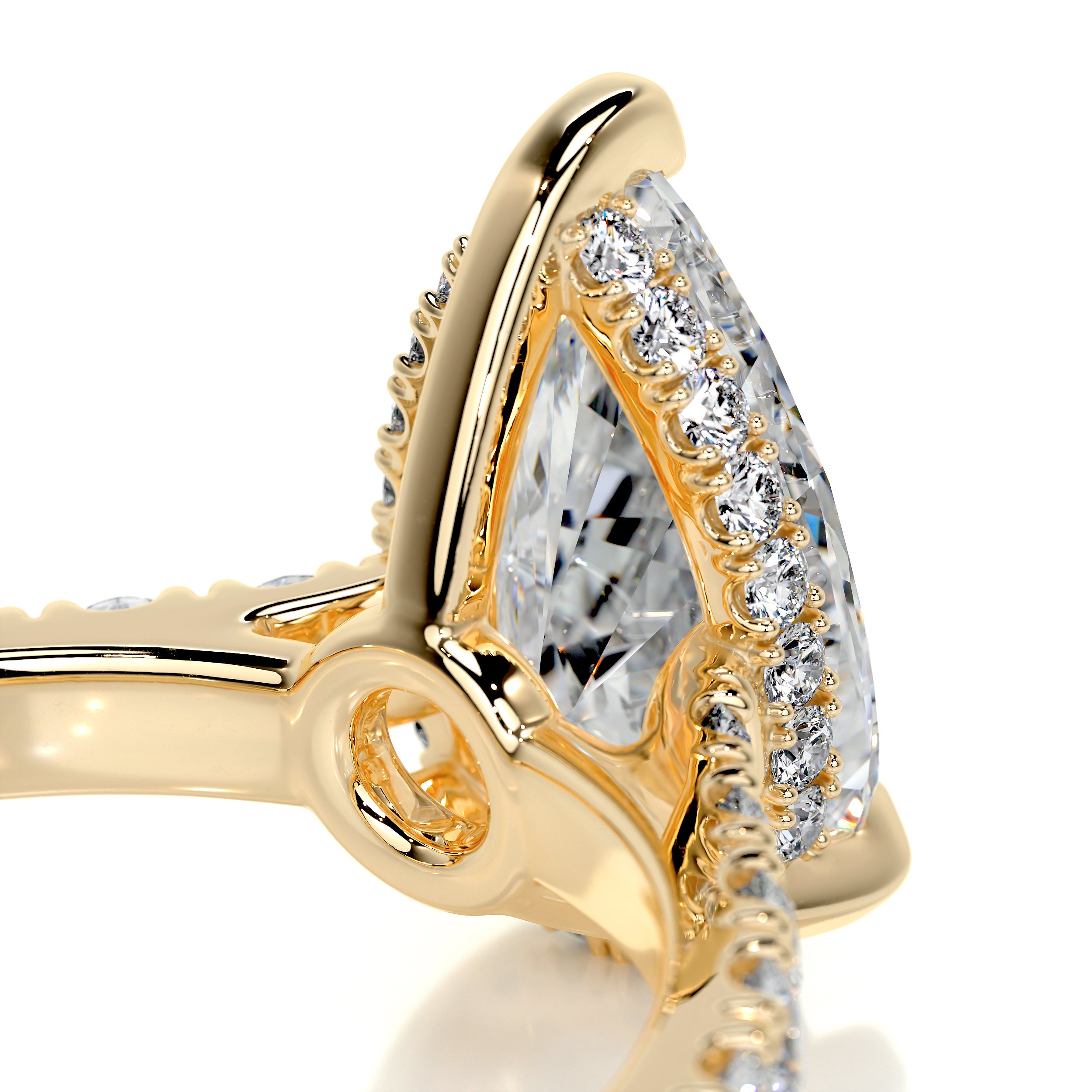 Mia Diamond Engagement Ring   (2 Carat) -18K Yellow Gold
