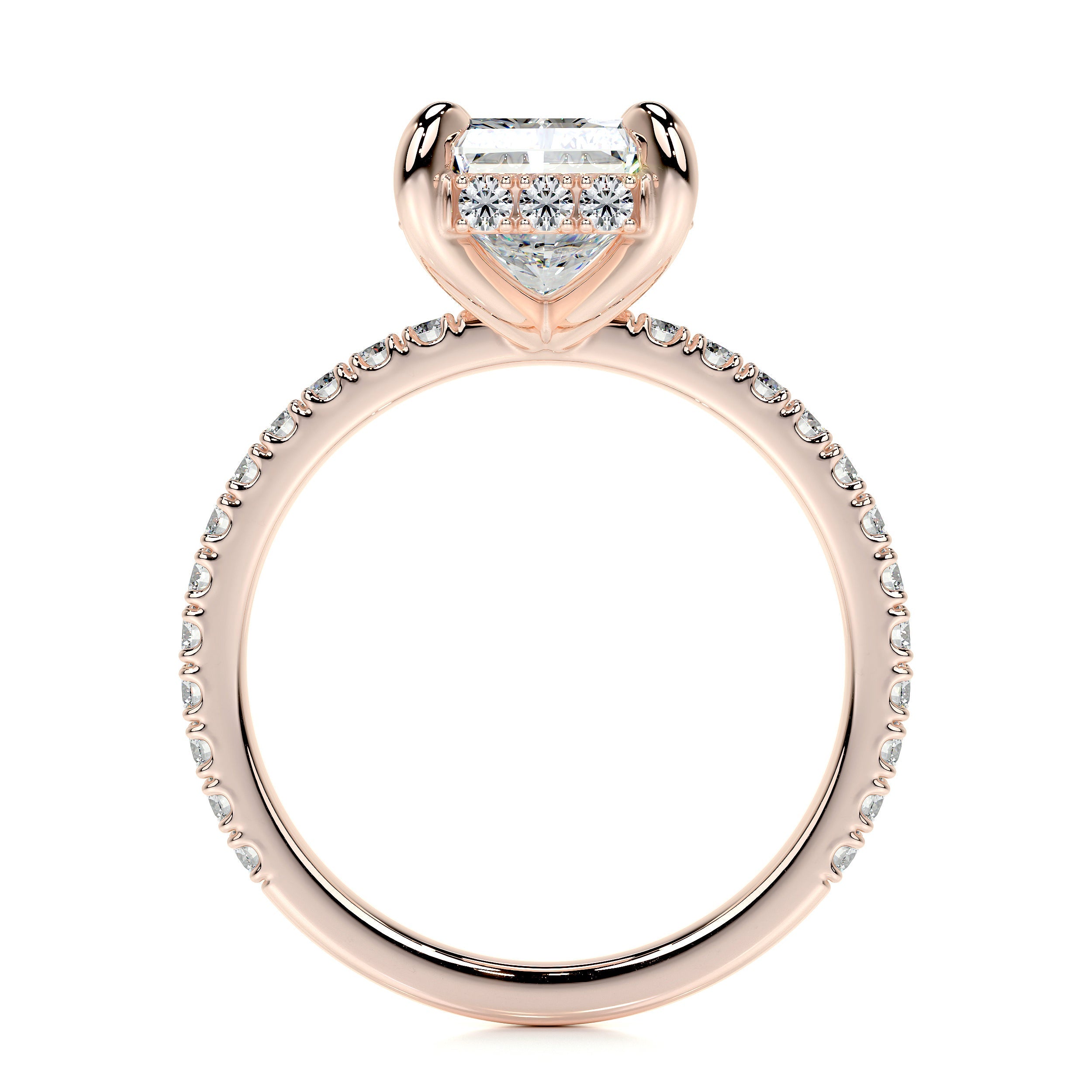 Luna Lab Grown Diamond Ring   (2.5 Carat) -14K Rose Gold