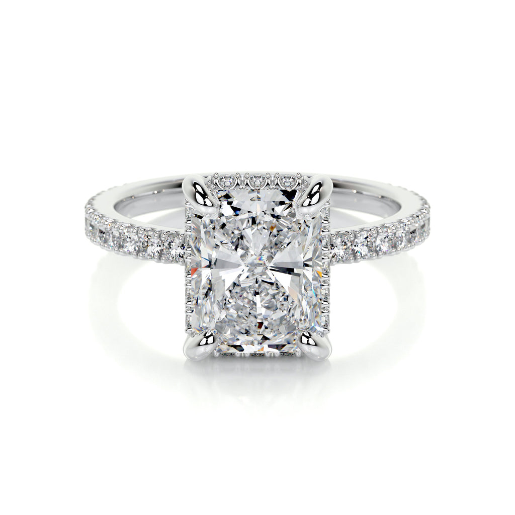 2.5ct Radiant Diamond Engagement Ring F VS2 Radiant 