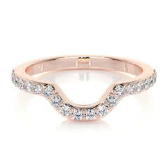 Nina Lab Grown Diamond Wedding Ring (0.2 Carat) -14K Rose Gold