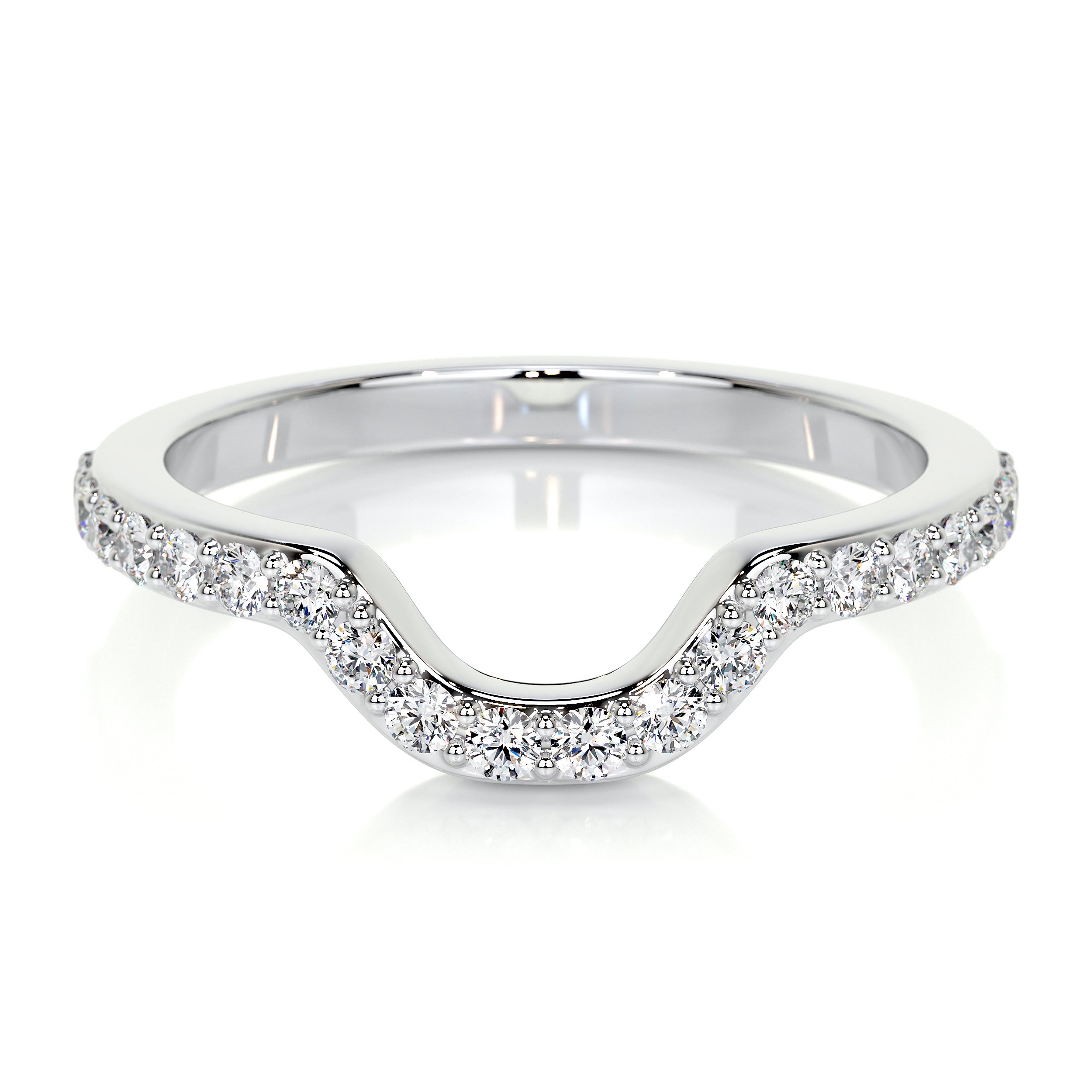 Nina Lab Grown Diamond Wedding Ring   (0.2 Carat) -14K White Gold