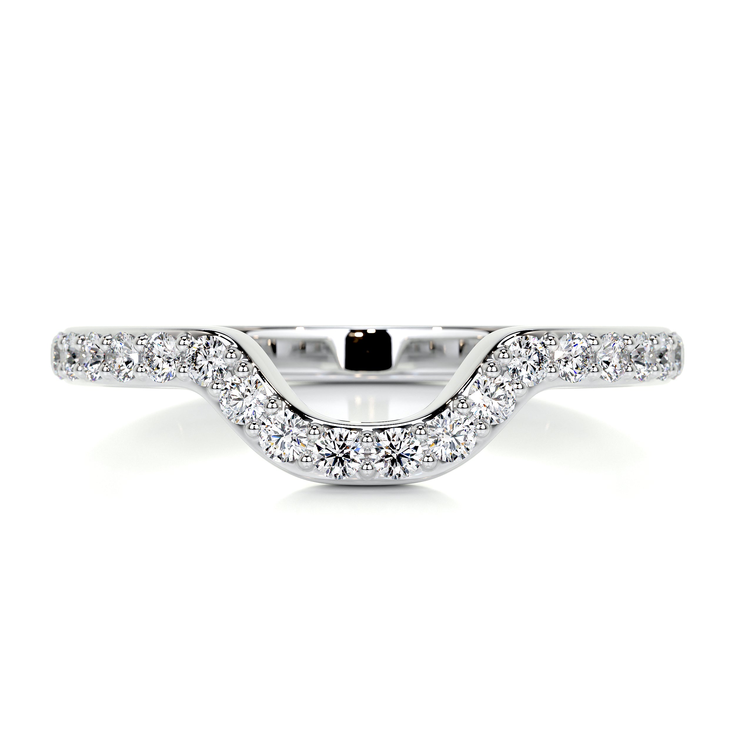 Nina Diamond Wedding Ring   (0.2 Carat) -18K White Gold