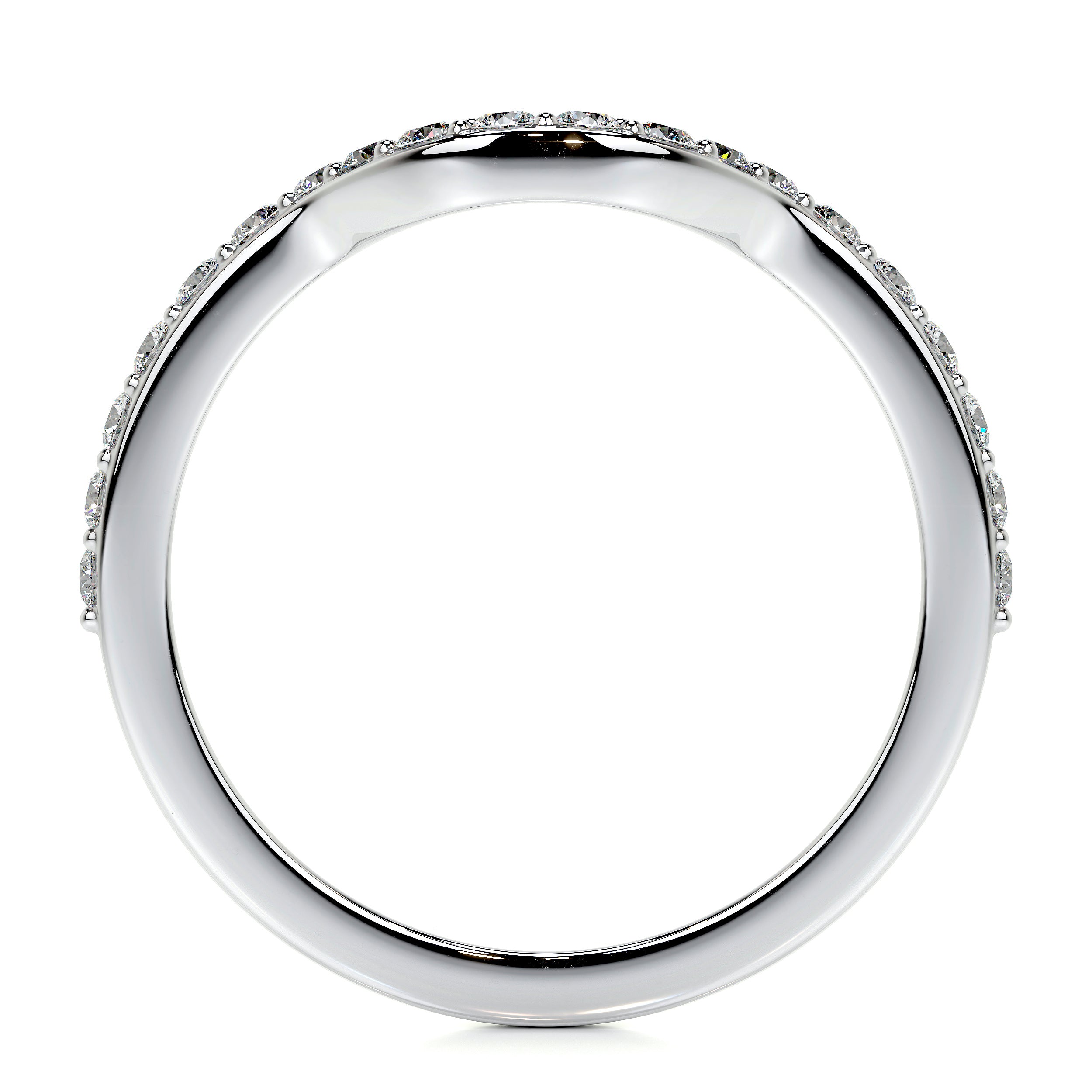 Nina Lab Grown Diamond Wedding Ring   (0.2 Carat) -18K White Gold