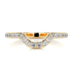 Nina Diamond Wedding Ring (0.2 Carat) -18K Yellow Gold