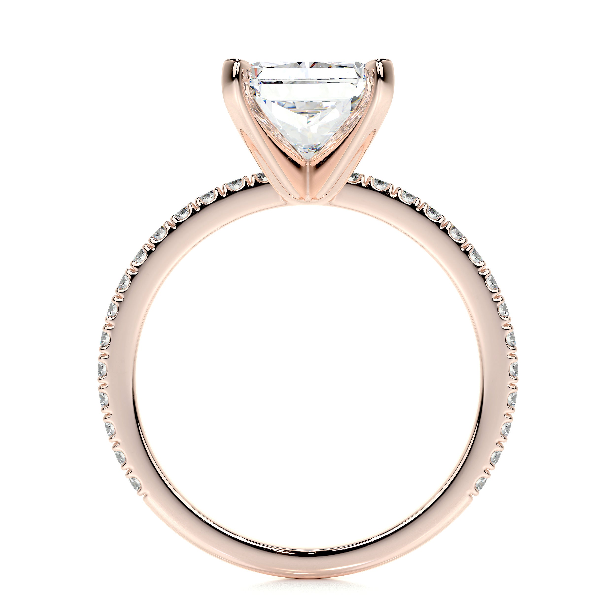 Audrey Lab Grown Diamond Ring -14K Rose Gold
