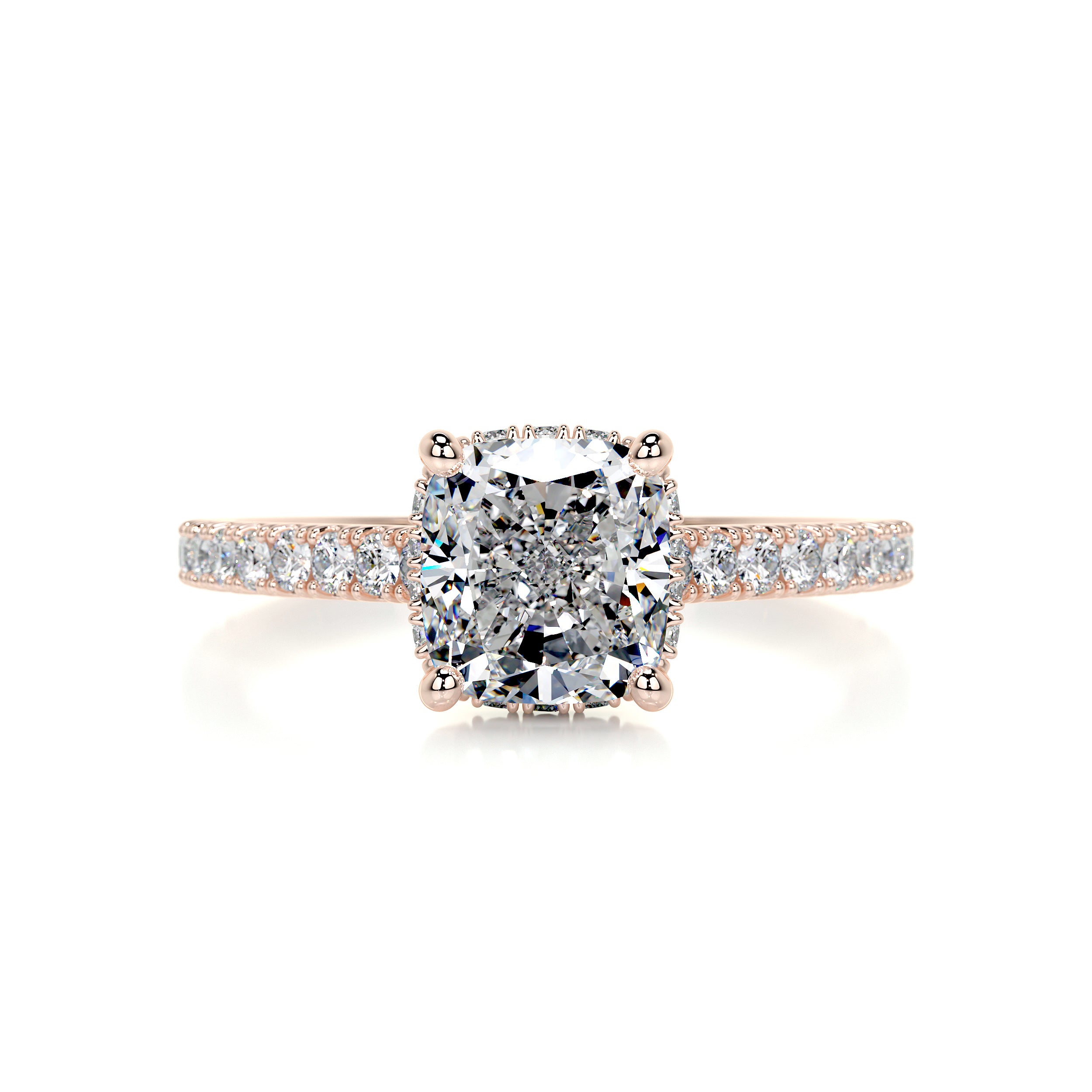 Cassandra Diamond Engagement Ring -14K Rose Gold