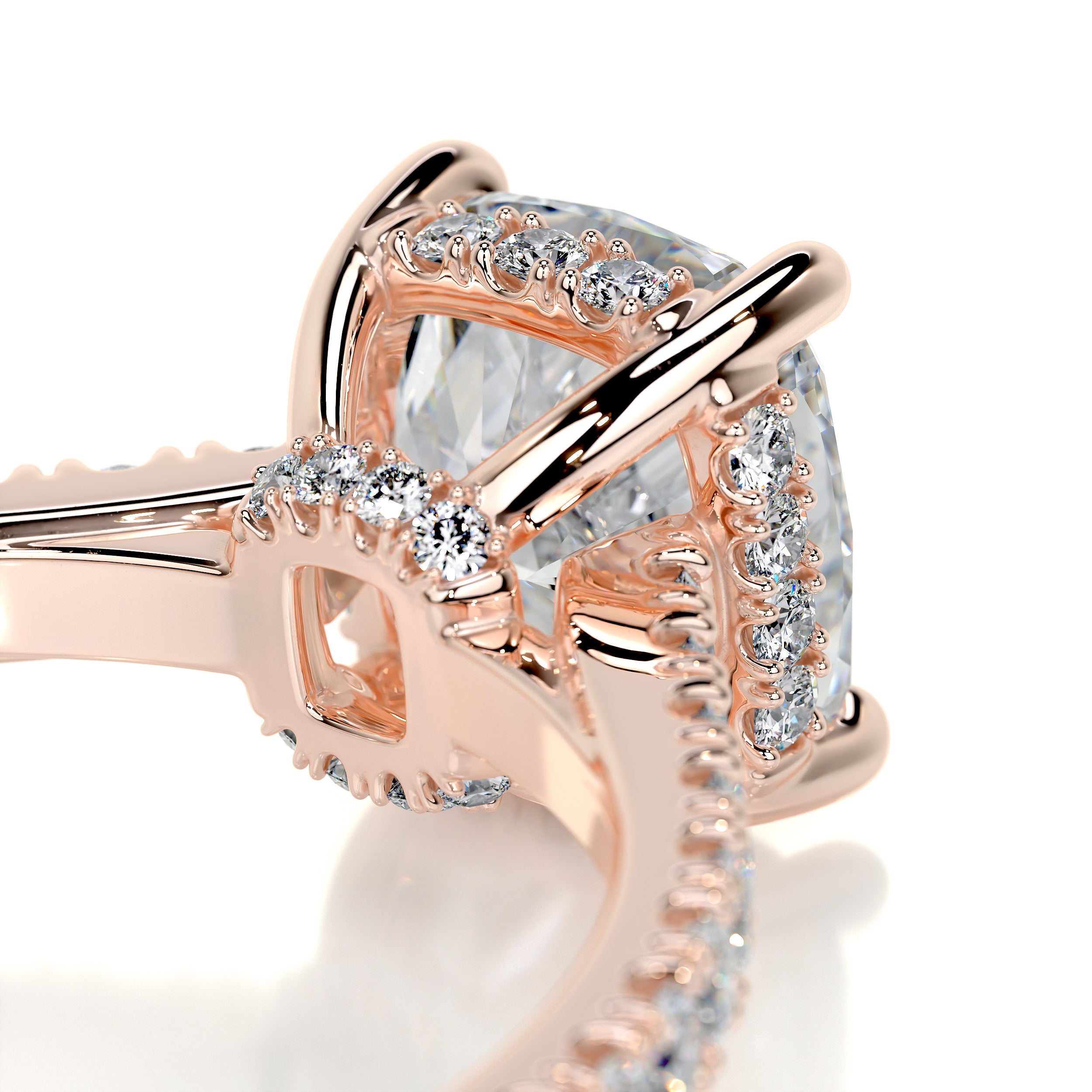 Cassandra Diamond Engagement Ring   (2 Carat) -14K Rose Gold