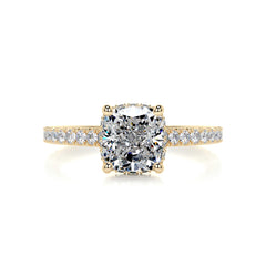 Cassandra Diamond Engagement Ring -18K Yellow Gold
