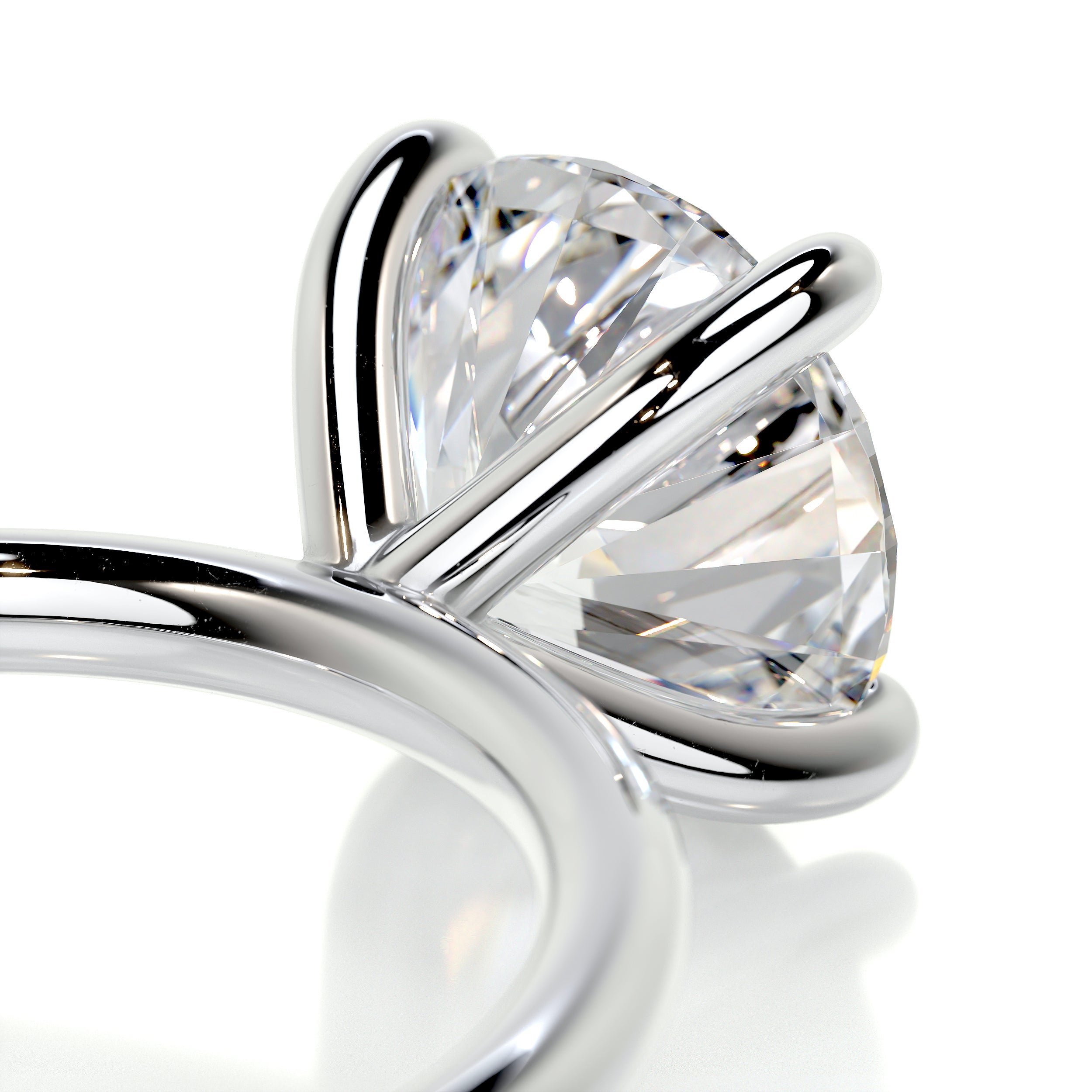 Eloise Diamond Engagement Ring   (2 Carat) -14K White Gold