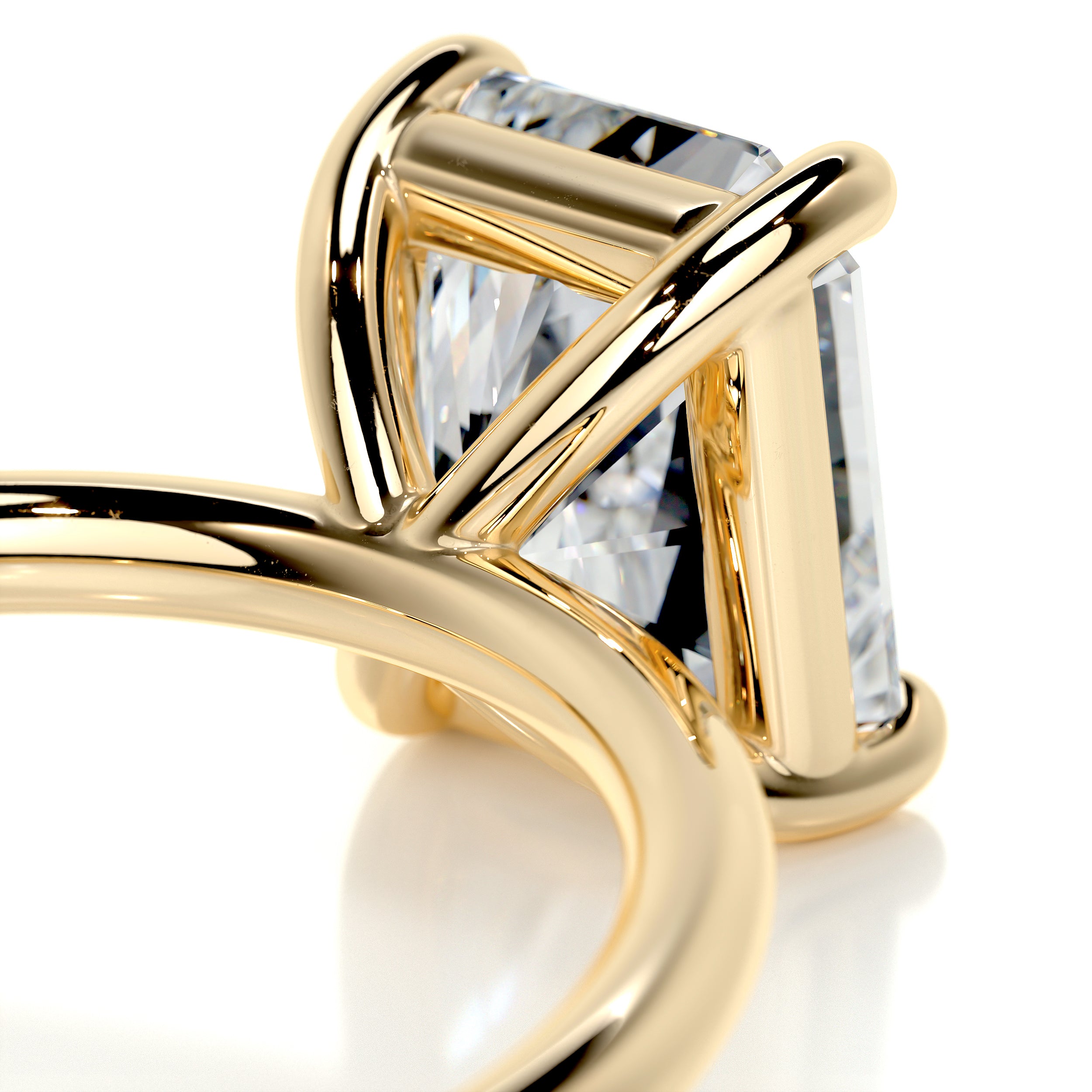 Harper Diamond Engagement Ring -18K Yellow Gold