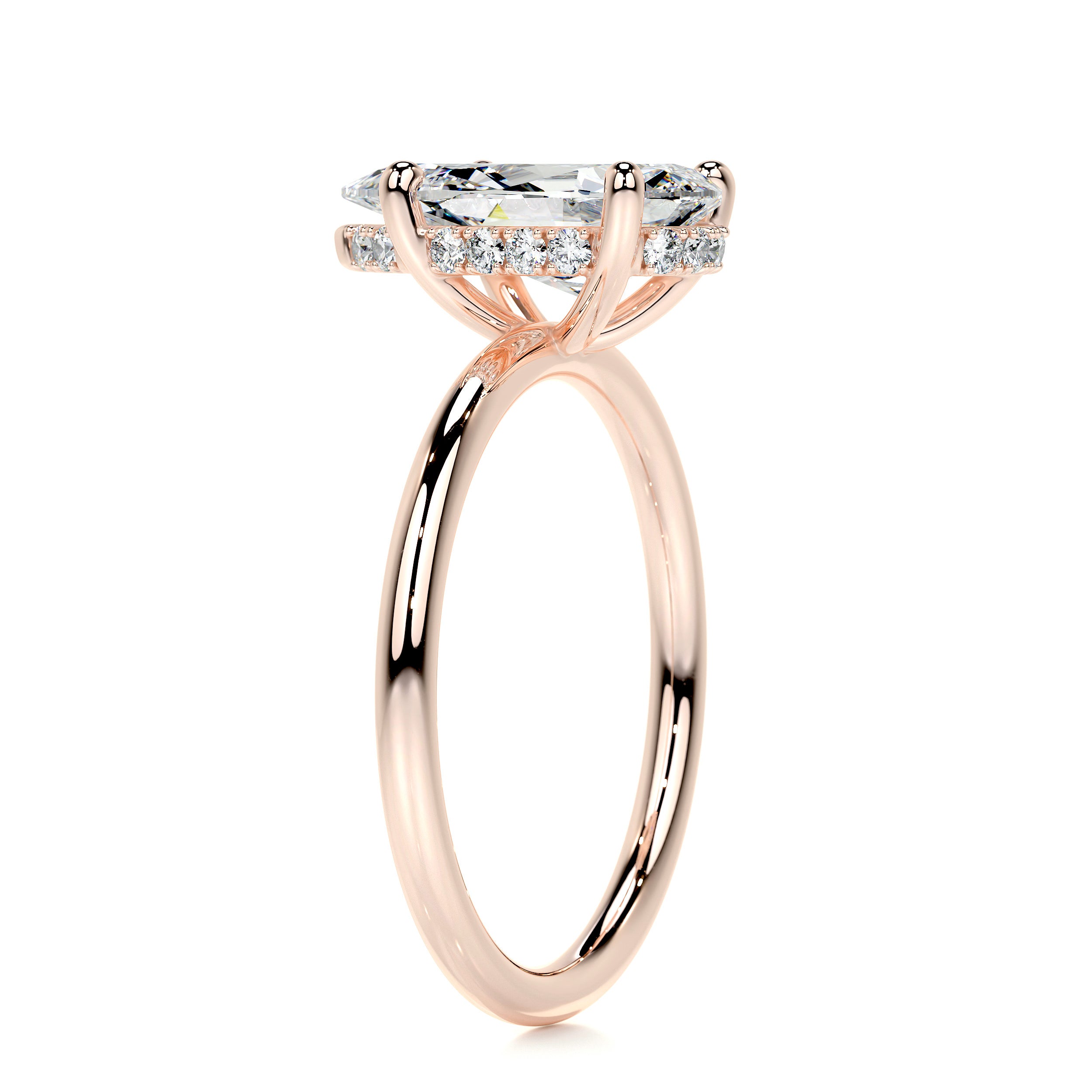 Willow Diamond Engagement Ring -14K Rose Gold