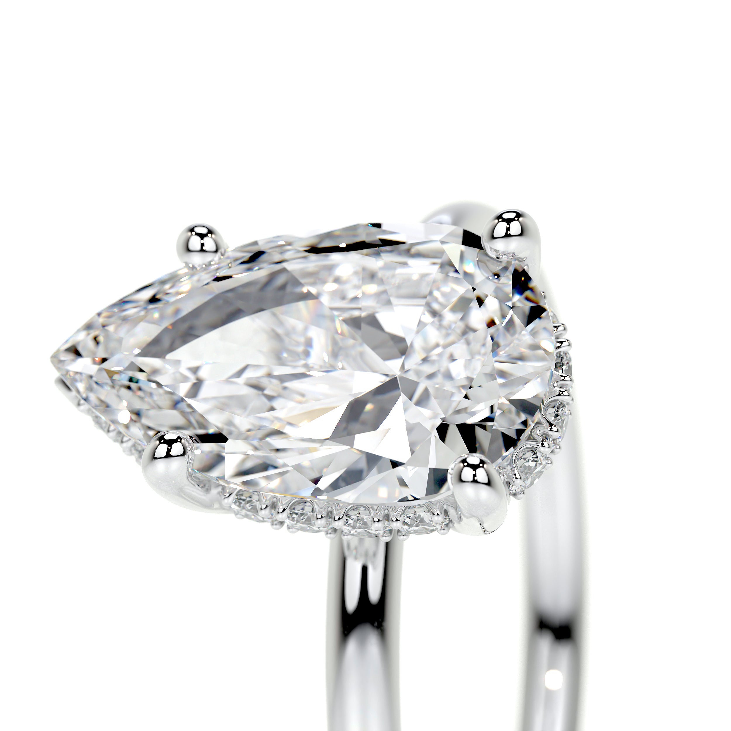 Willow Lab Grown Diamond Ring -18K White Gold