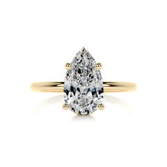 Willow Diamond Engagement Ring -18K Yellow Gold