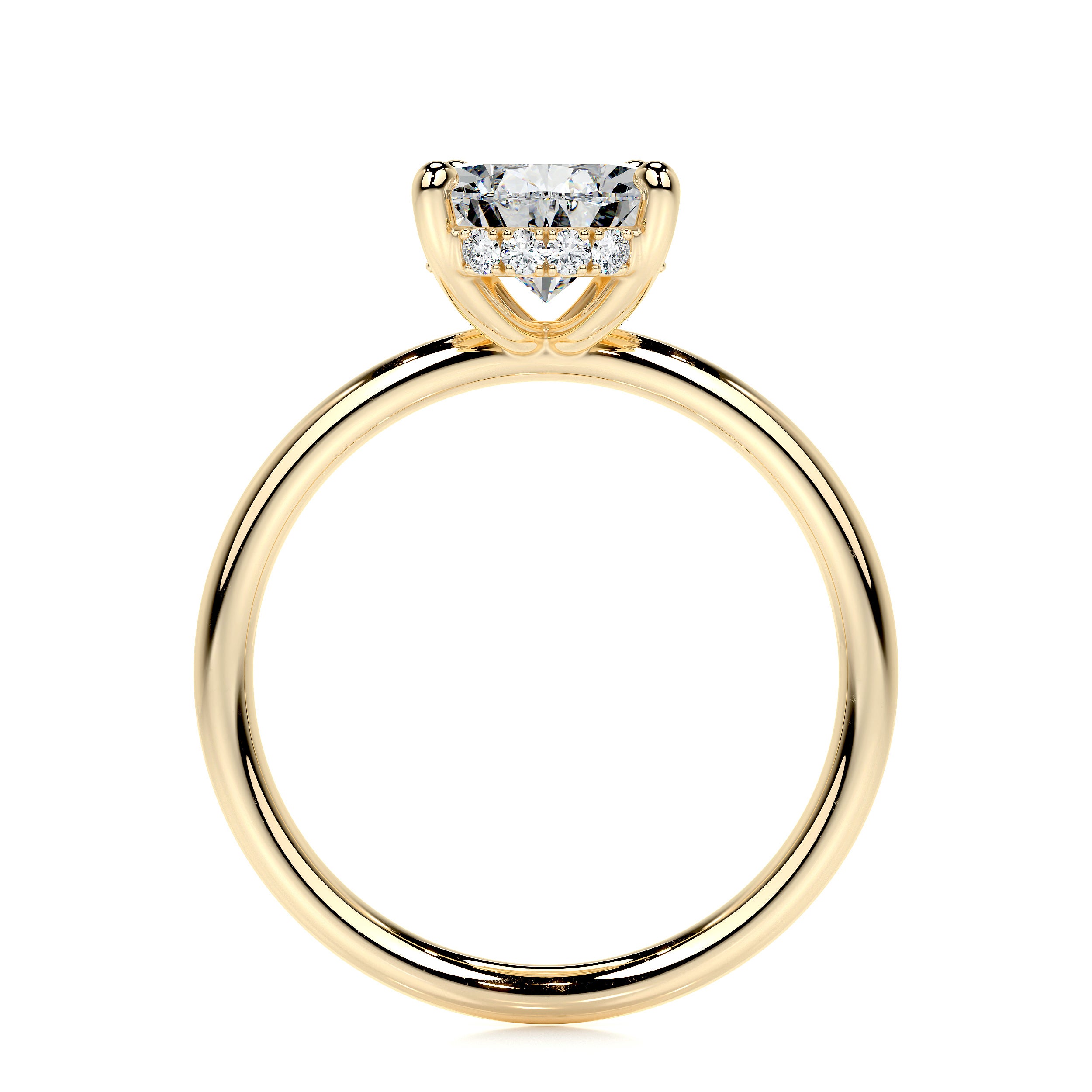 Willow Lab Grown Diamond Ring   (2.1 Carat) -18K Yellow Gold