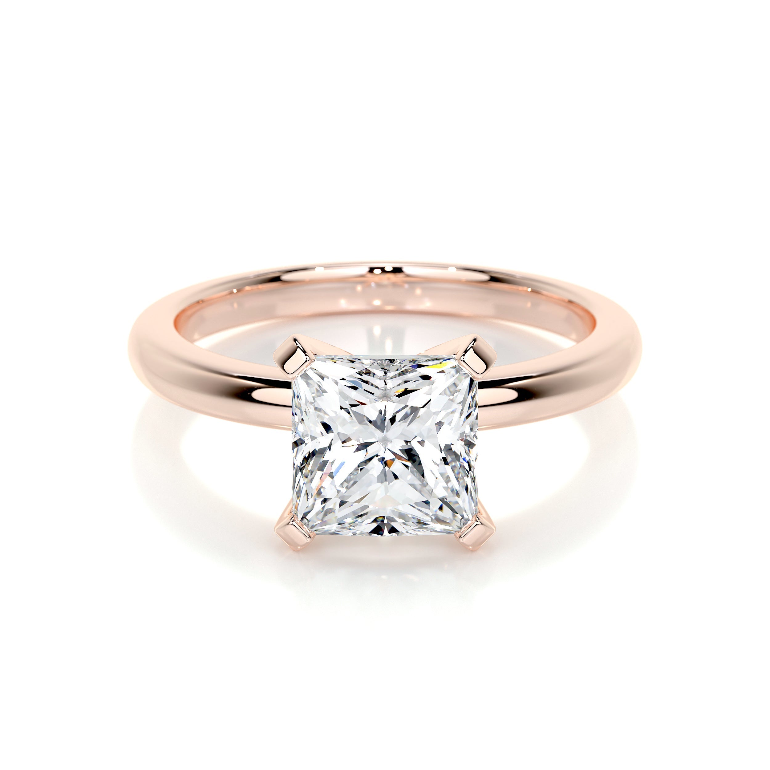 Isabelle Lab Grown Diamond Ring   (2 Carat) -14K Rose Gold