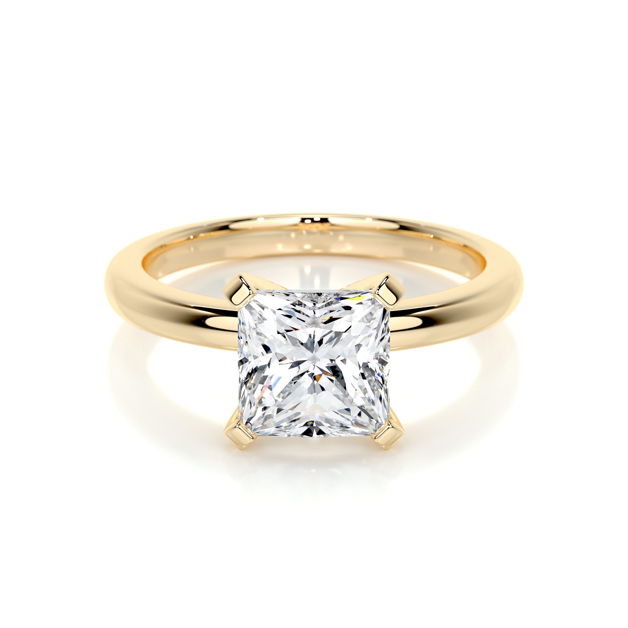 Isabelle Lab Grown Diamond Ring   (2 Carat) -18K Yellow Gold