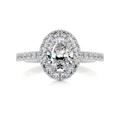 Maria Diamond Engagement Ring -14K White Gold
