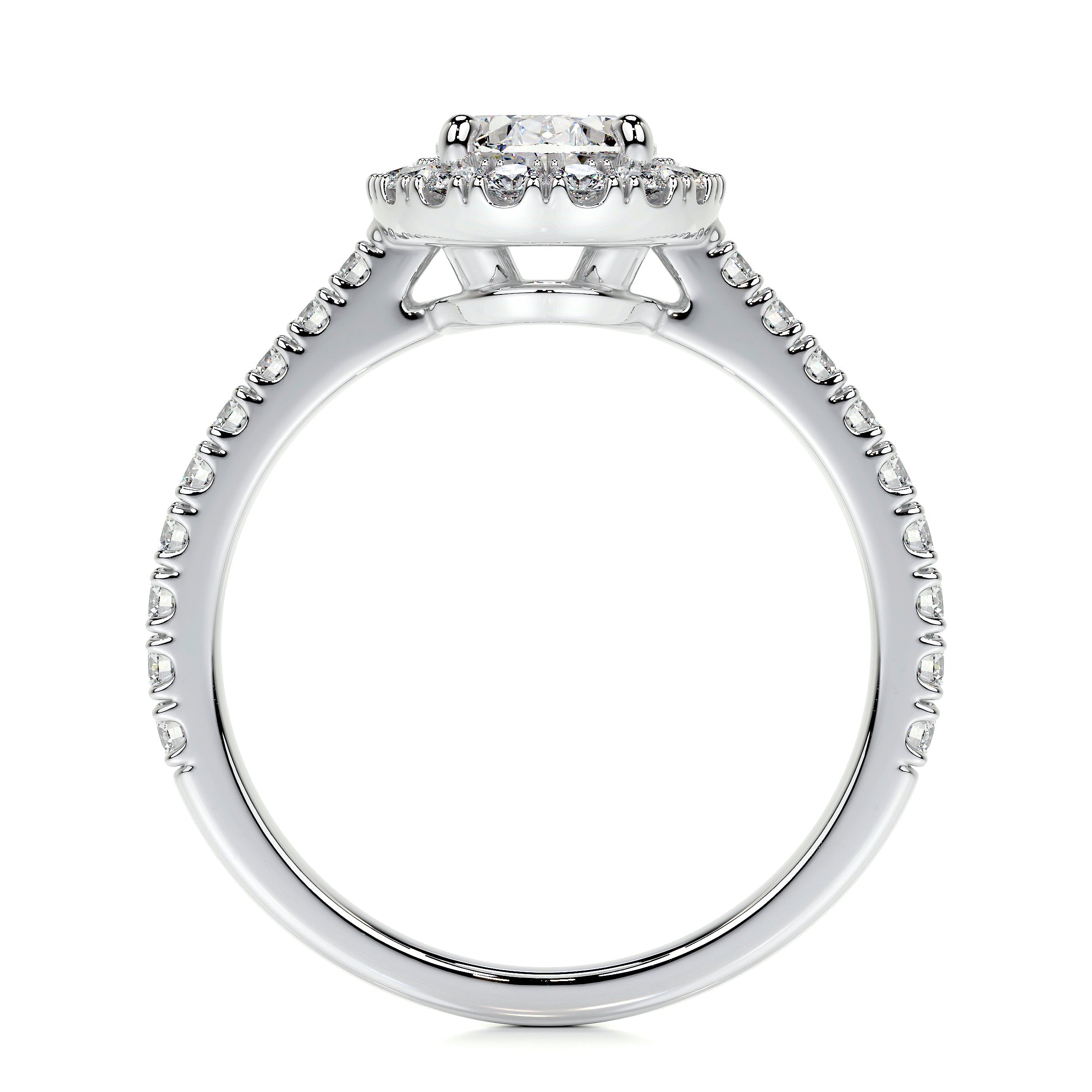 Maria Lab Grown Diamond Ring   (2 Carat) -14K White Gold