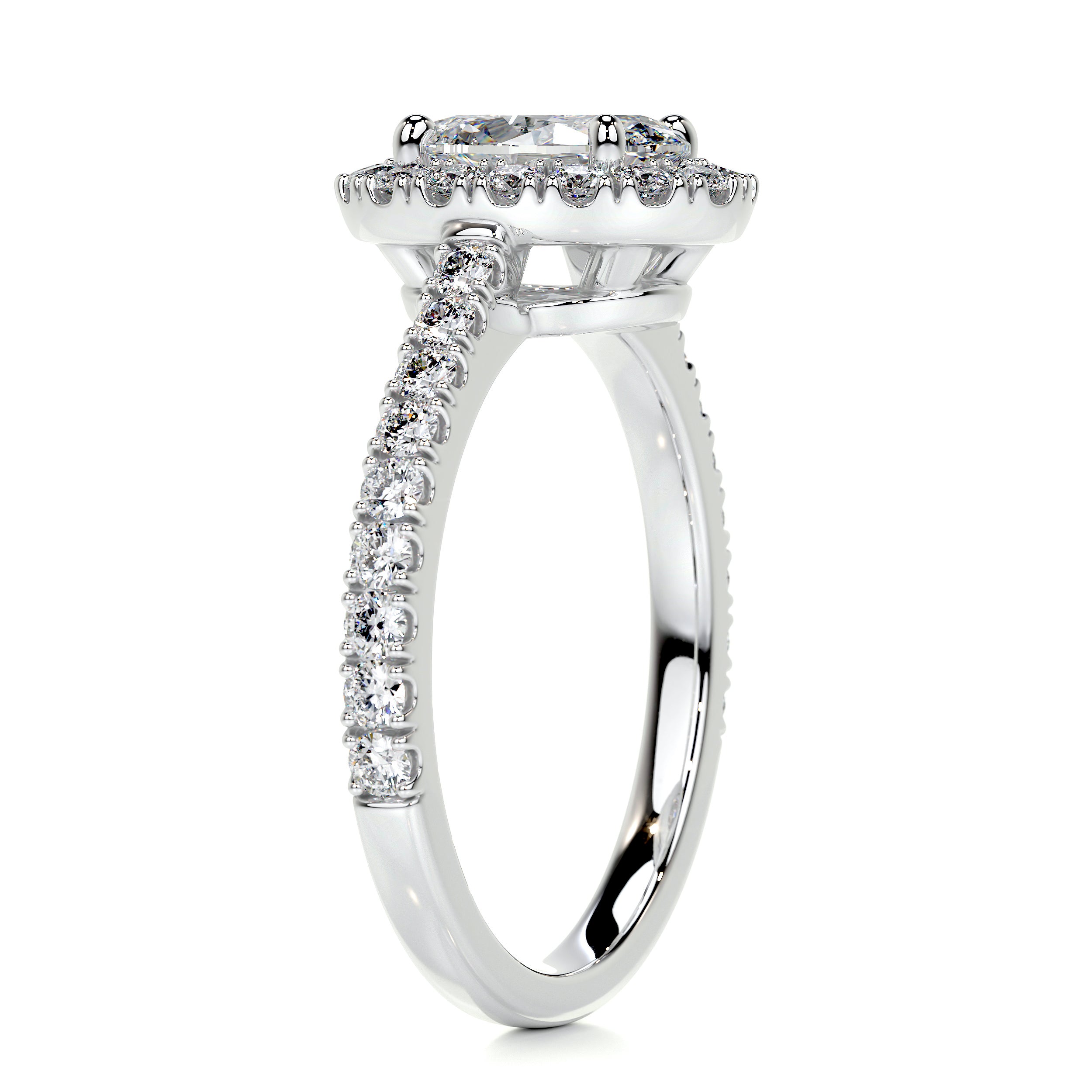 Maria Diamond Engagement Ring   (2 Carat) -14K White Gold