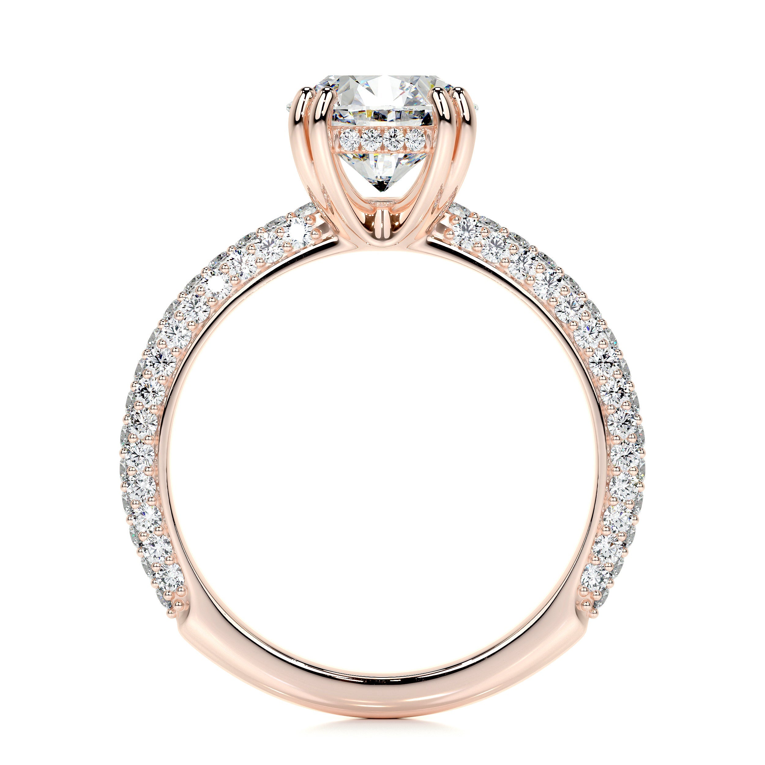 Lorena Lab Grown Diamond Ring   (2.5 Carat) -14K Rose Gold