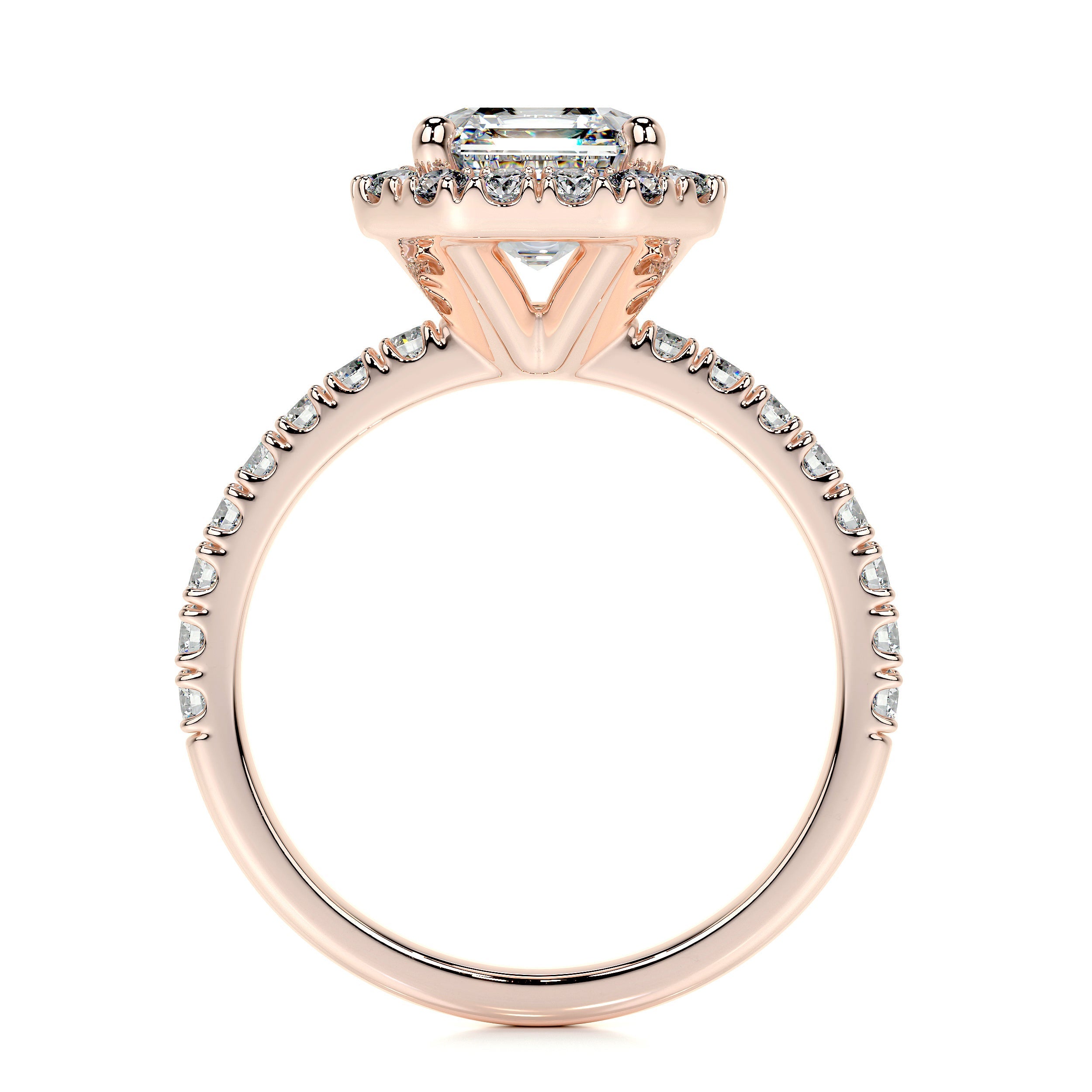 Brooklyn Lab Grown Diamond Ring   (2 Carat) -14K Rose Gold
