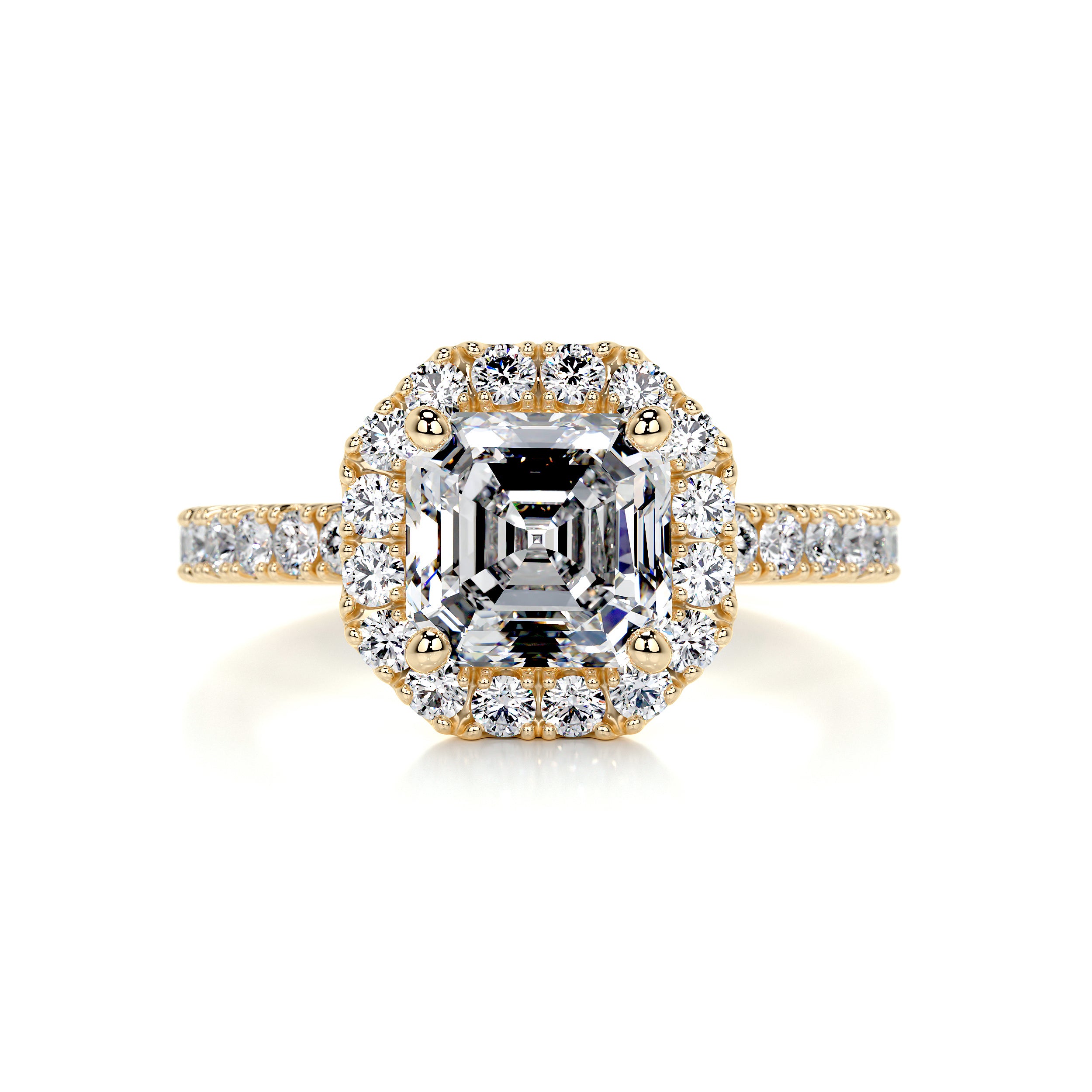 Brooklyn Diamond Engagement Ring -18K Yellow Gold