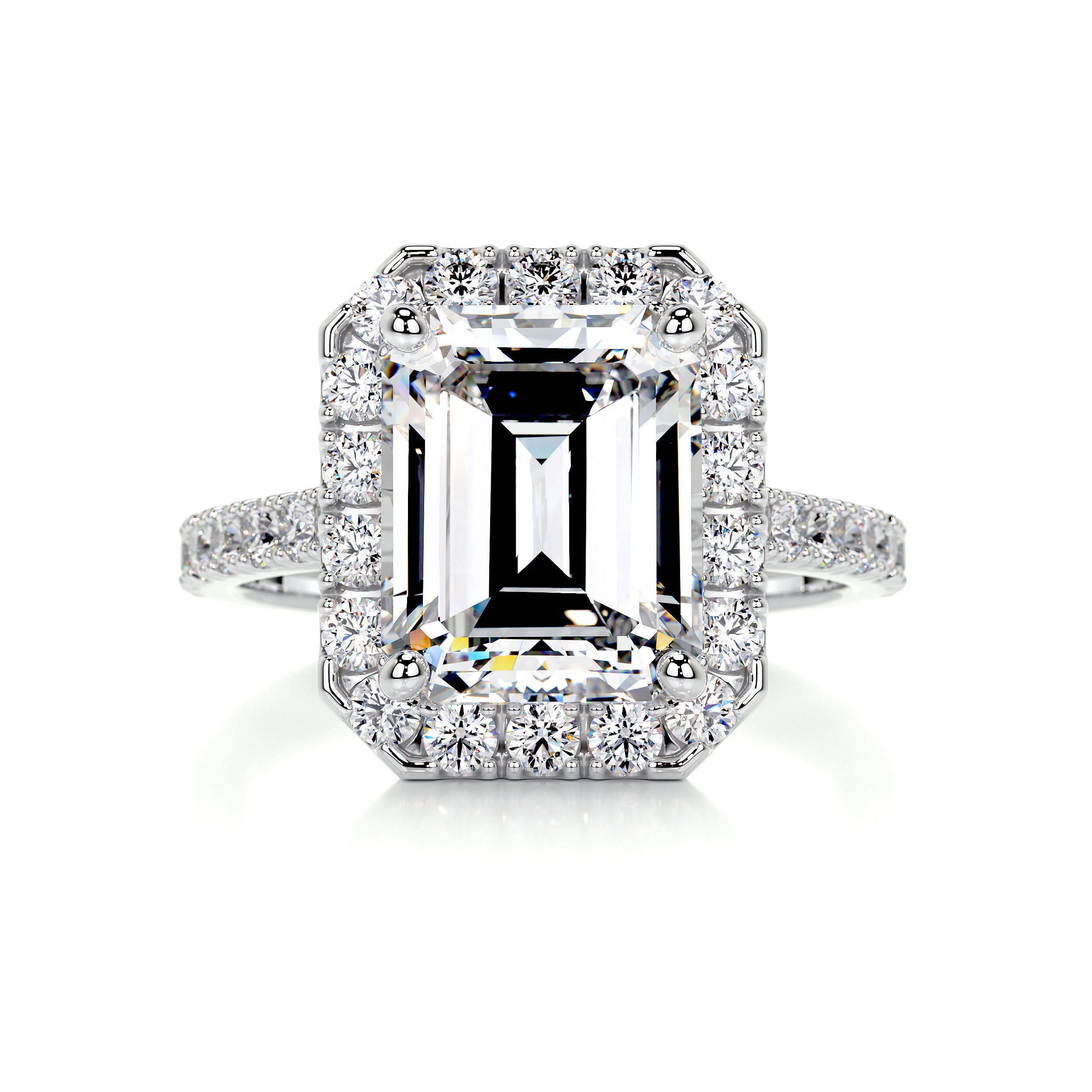 Zoey Diamond Engagement Ring   (2 Carat) -14K White Gold