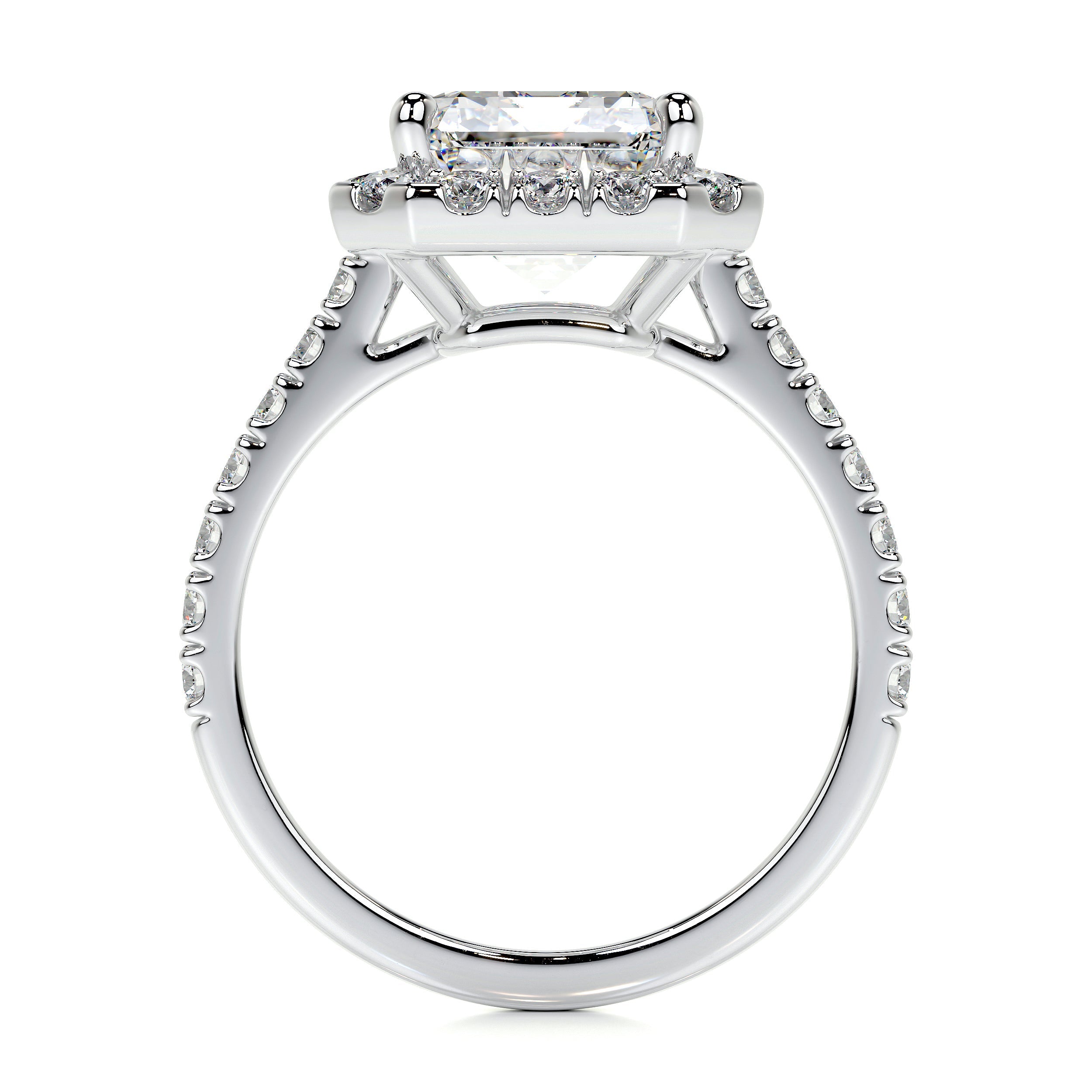 Zoey Lab Grown Diamond Ring   (2 Carat) -14K White Gold