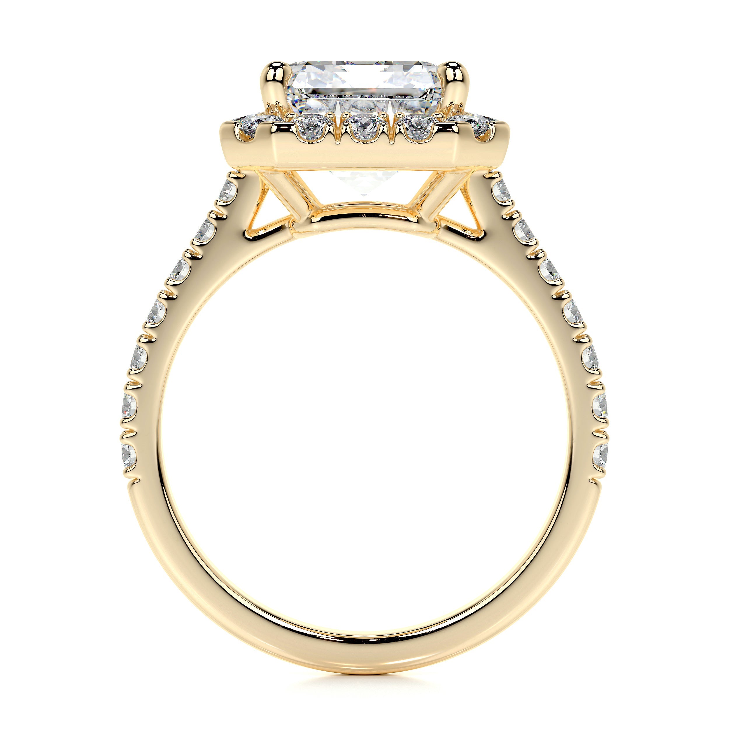 Zoey Lab Grown Diamond Ring -18K Yellow Gold