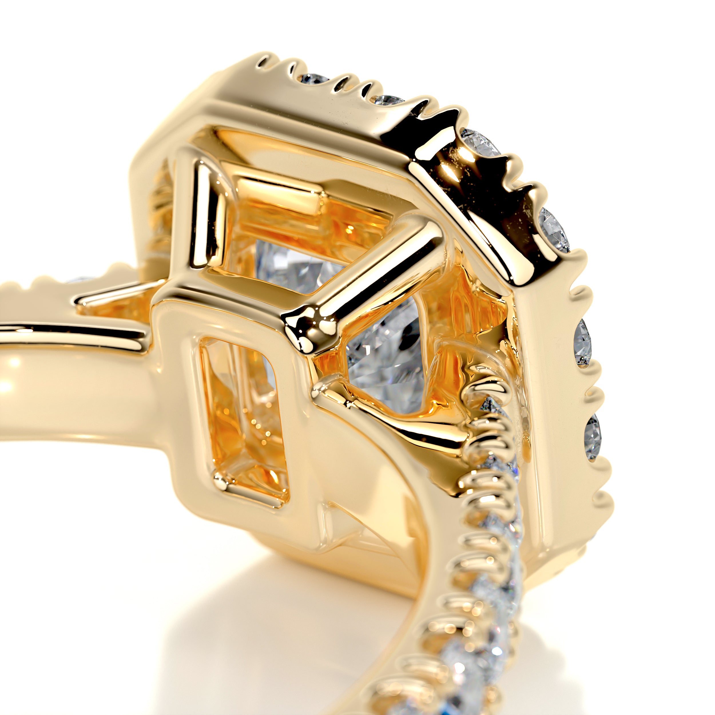 Cora Diamond Engagement Ring   (1.35 Carat) -18K Yellow Gold