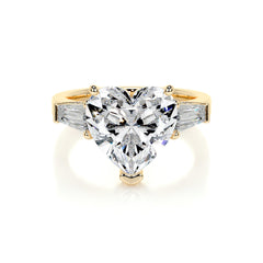 Skylar Lab Grown Diamond Ring Heart - 18K Yellow Gold