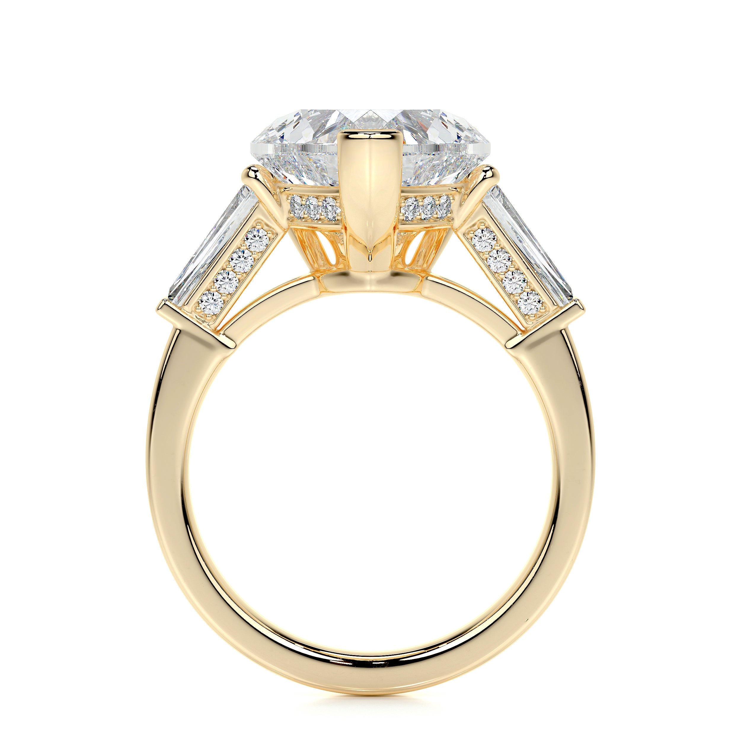 Skylar Lab Grown Diamond Ring -18K Yellow Gold