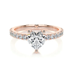 Audrey Lab Grown Diamond Ring -14K Rose Gold