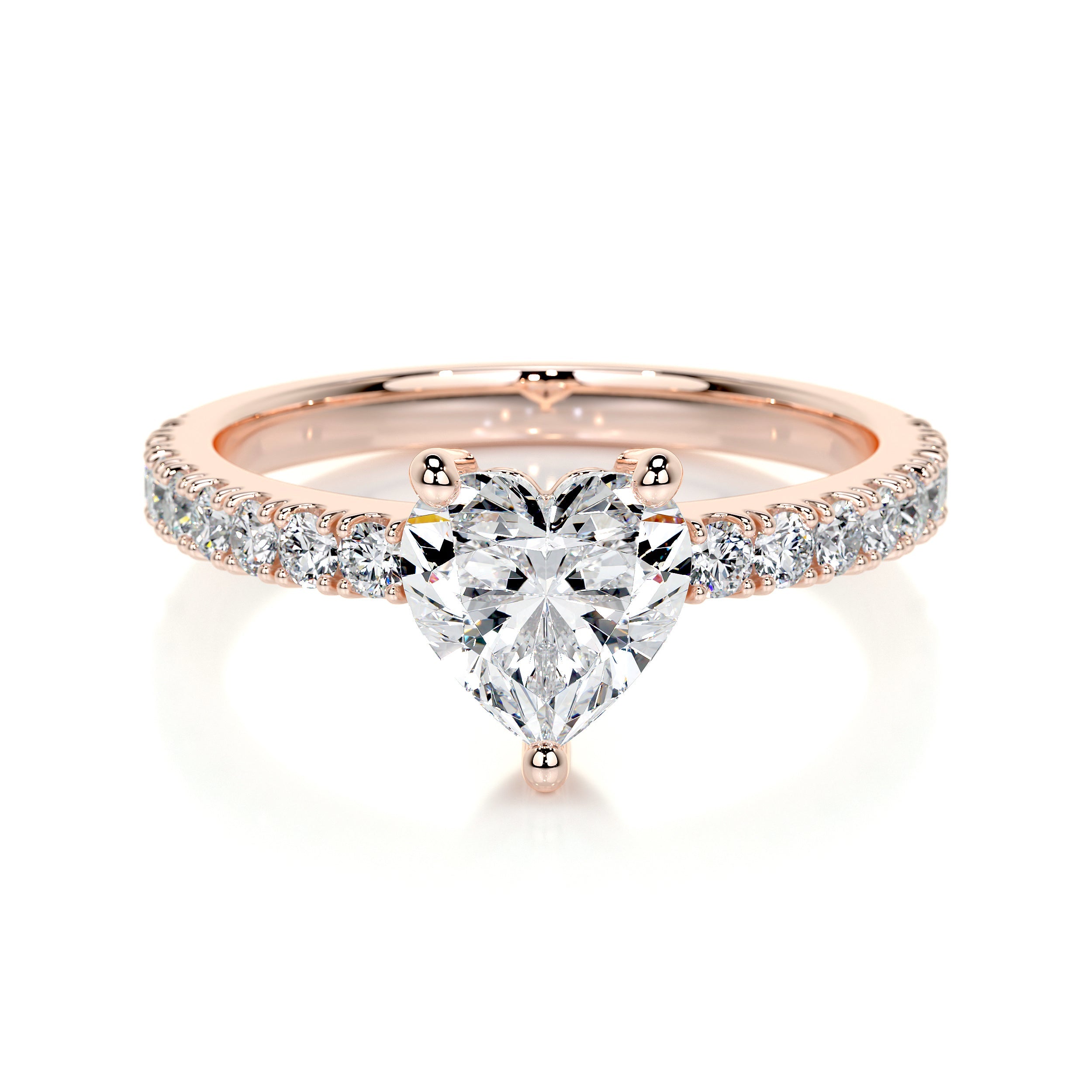 Audrey Lab Grown Diamond Ring   (1.3 Carat) -14K Rose Gold