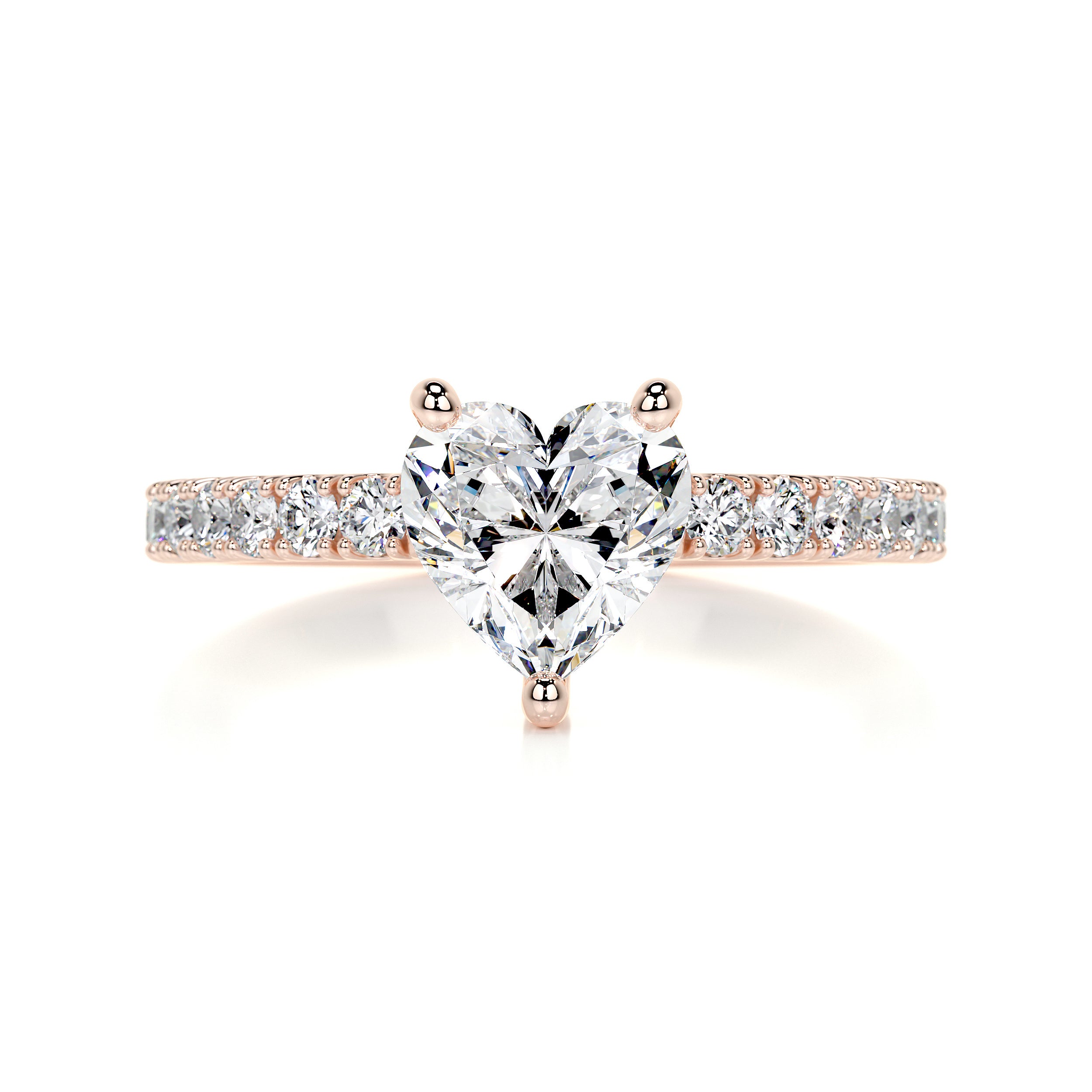 Audrey Diamond Engagement Ring   (1.3 Carat) -14K Rose Gold