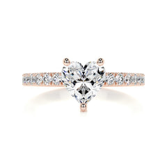 Audrey Diamond Engagement Ring -14K Rose Gold