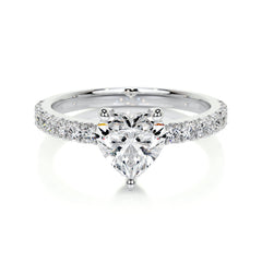 Audrey Lab Grown Diamond Ring -14K White Gold