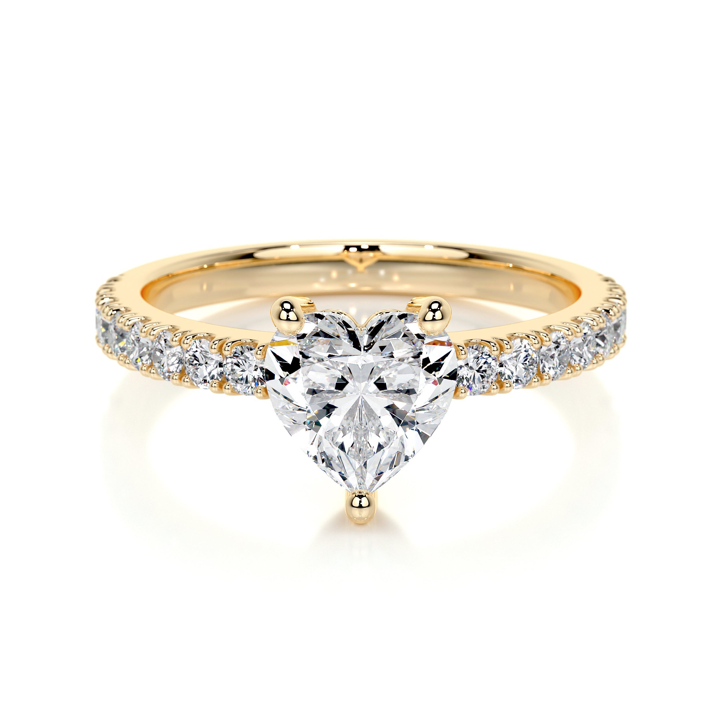 Audrey Lab Grown Diamond Ring   (1.3 Carat) -18K Yellow Gold