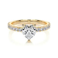 Audrey Lab Grown Diamond Ring -18K Yellow Gold