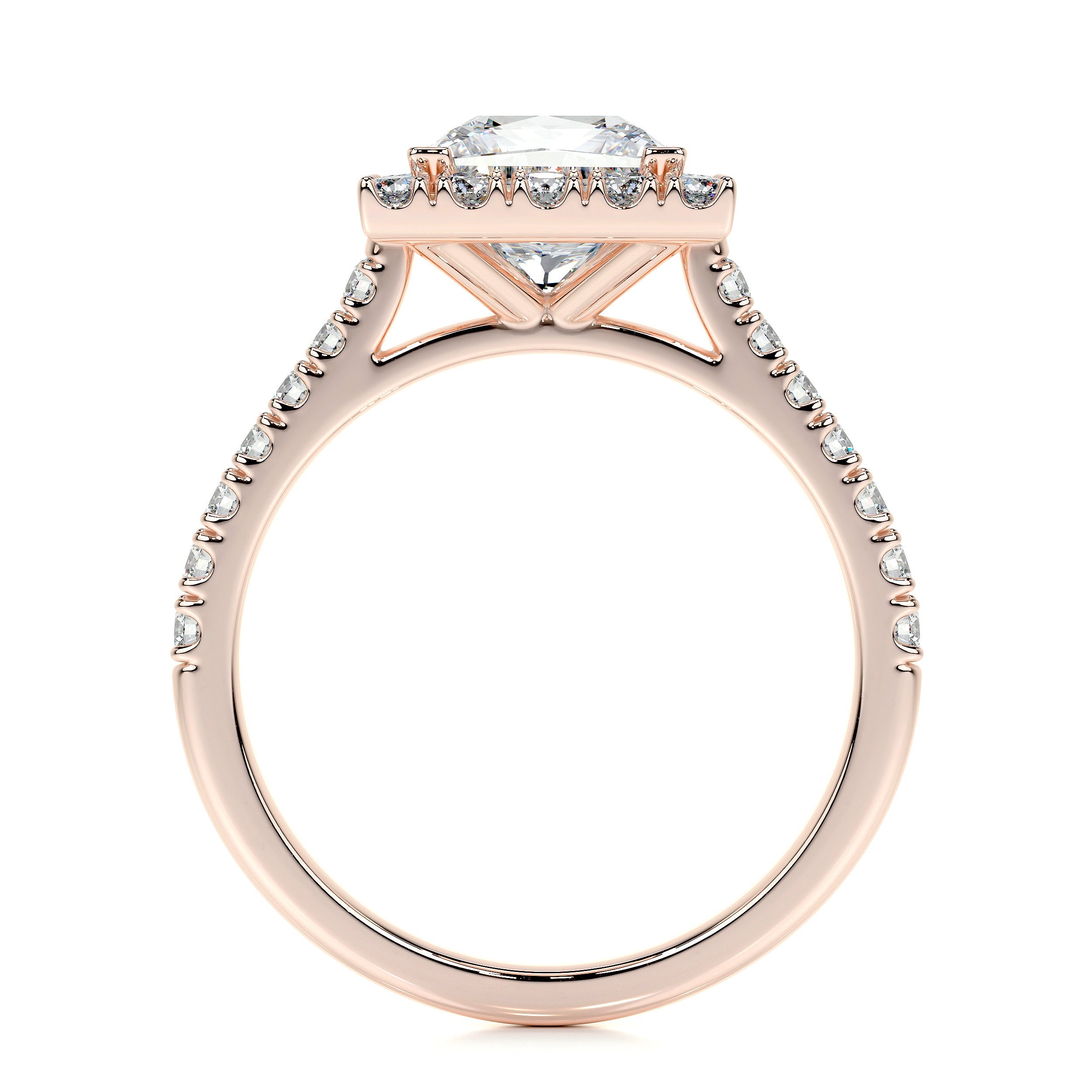 Patricia Lab Grown Diamond Ring   (2.5 Carat) -14K Rose Gold