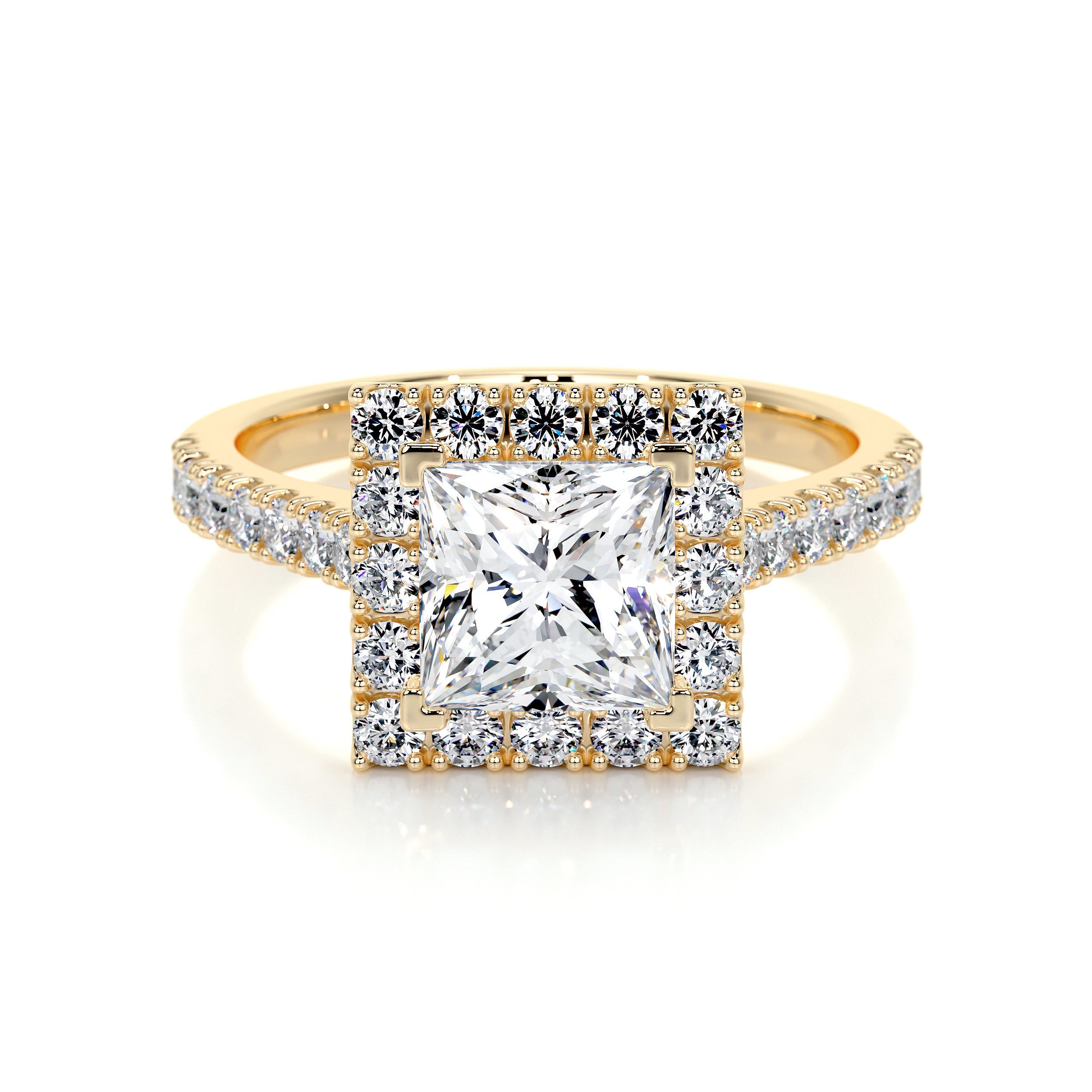 Patricia Lab Grown Diamond Ring -18K Yellow Gold