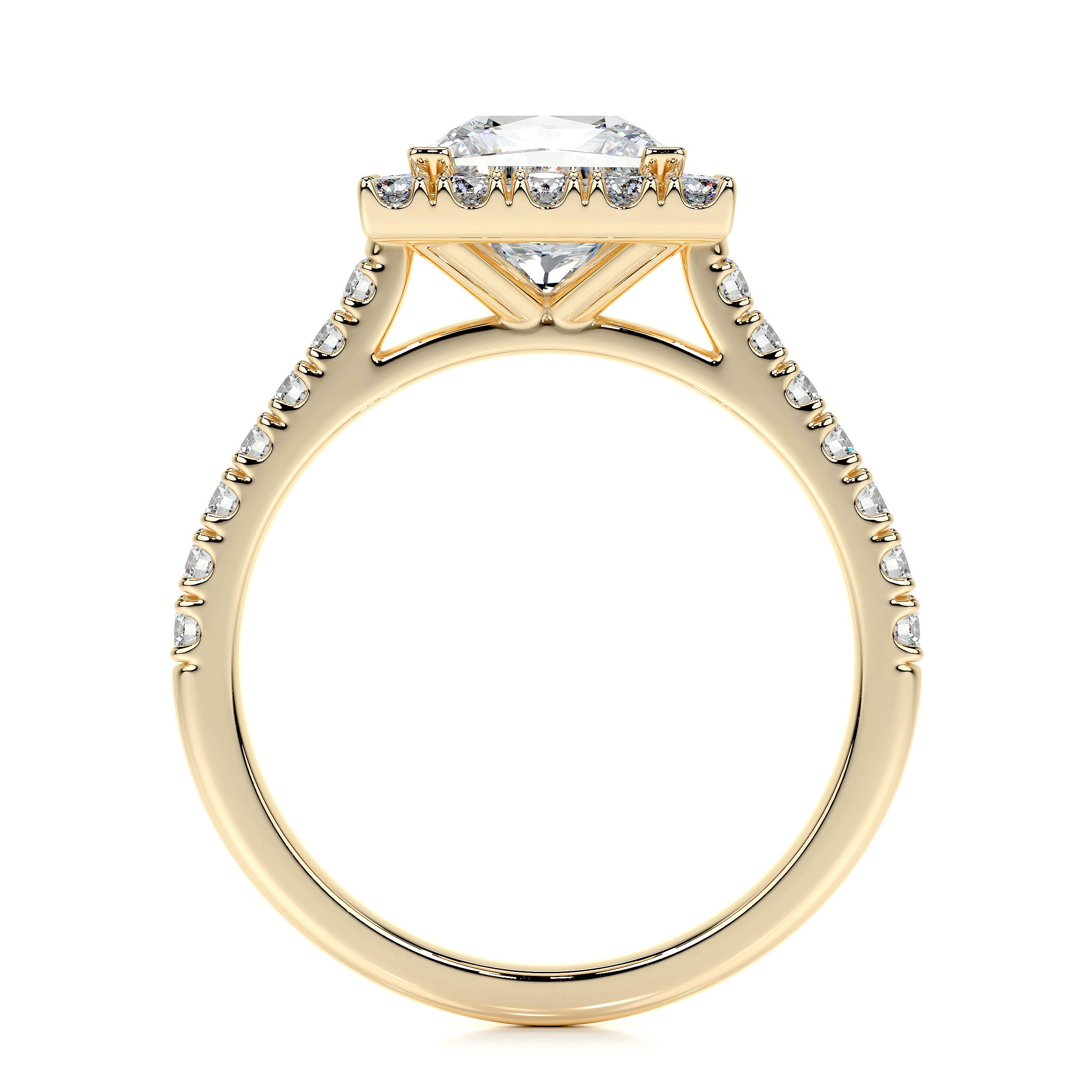 Patricia Lab Grown Diamond Ring   (2.5 Carat) -18K Yellow Gold