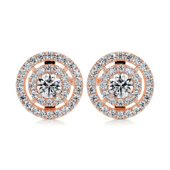 Joan Diamond Earrings (1 Carat) - 14K Rose Gold
