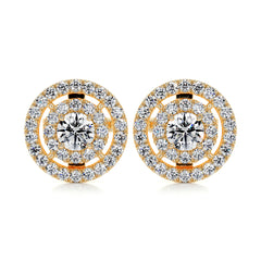 Joan Diamond Earrings (1 Carat) - 18K Yellow Gold