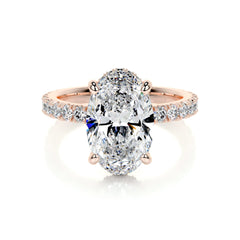 Lucy Lab Grown Diamond Ring -14K Rose Gold